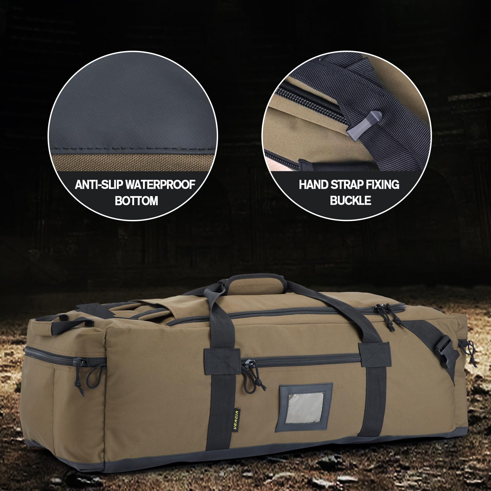 86L Large Waterproof Duffel Bag for Travel, Gym & Sports - Durable Polyester with Hidden Straps & Shoe Compartment - Perfect Carry-On Luggage for Men & Women - Ideal for Weekend Trips, Workouts & Outdoor Adventures