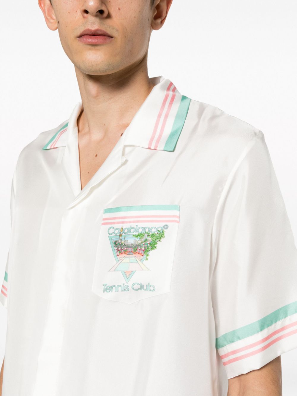 Premium White Casablanca Shirts for Men - Classic Button Down Dress Shirts - Perfect for Business, Office & Formal Occasions