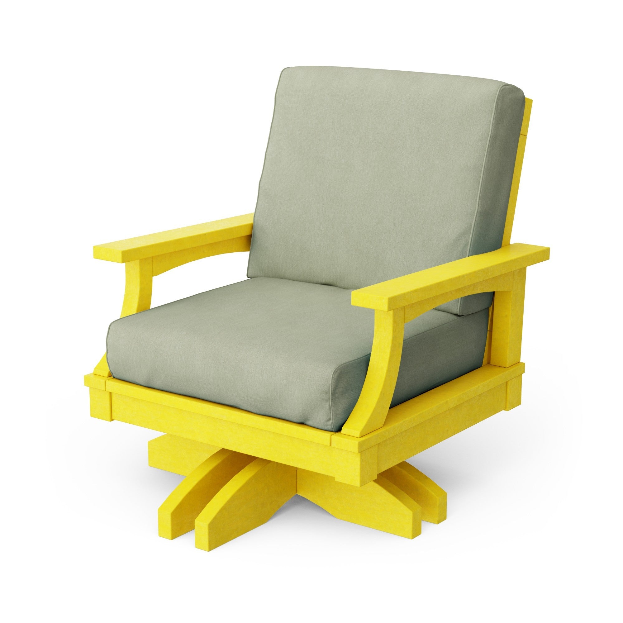 Heritage Deep Seating Swivel Chair - 360° Rotating Patio Lounge Chair with Cushions, Weather-Resistant Outdoor Furniture for Garden, Poolside & Backyard Relaxation