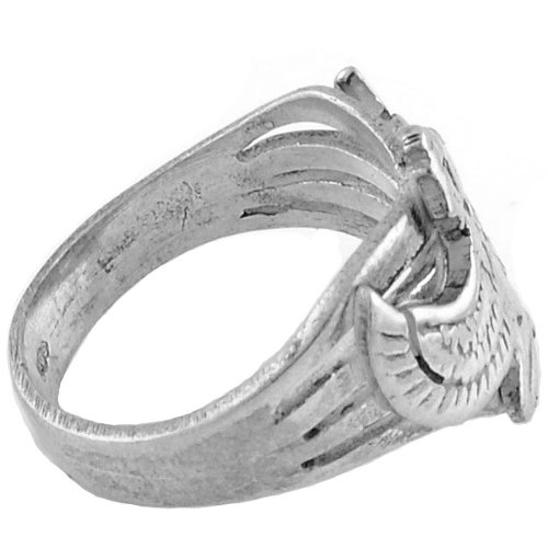 Authentic Egyptian Jewelry - Sterling Silver Winged Isis Ring for Women | Handmade Goddess Isis Symbol Ring | Perfect for Spiritual Healing, Wiccan Rituals & Boho Fashion