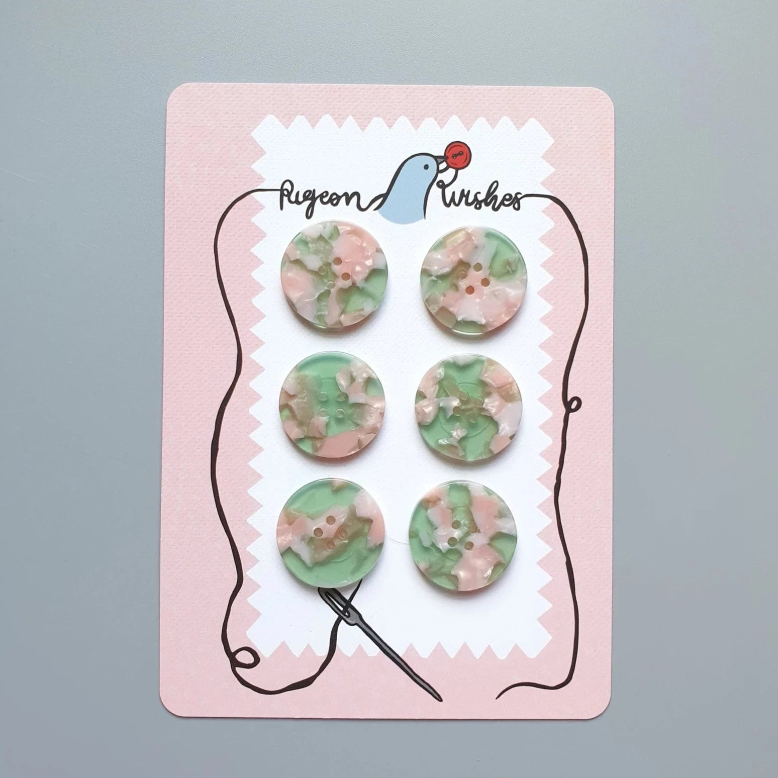 Witches Brew 25mm Buttons - Pack of 6 for DIY Crafts, Costume Accessories & Halloween Decorations