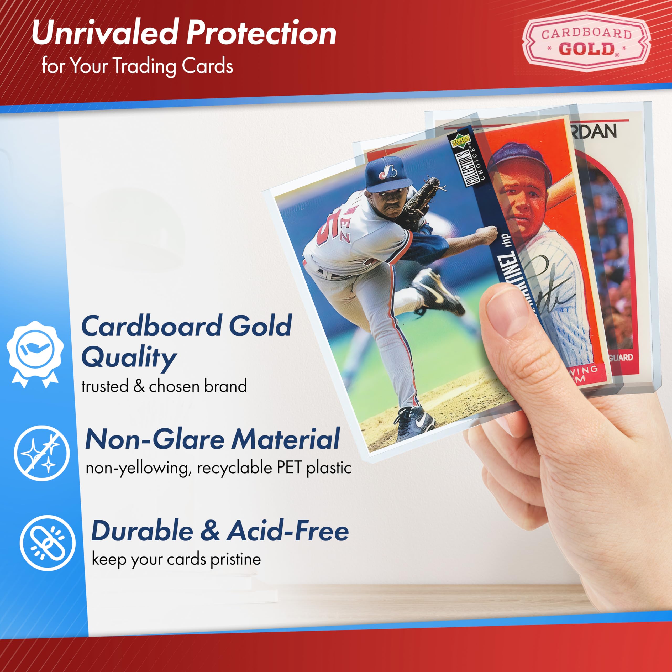 35pt Top Loaders for Trading Cards - 2000 Count Bulk Pack - 3x4 Inch Premium Clear Hard Plastic Sleeves - Perfect for Baseball, Pokemon, MTG & Sports Card Protection - Great for Collectors, Grading & Display Cases