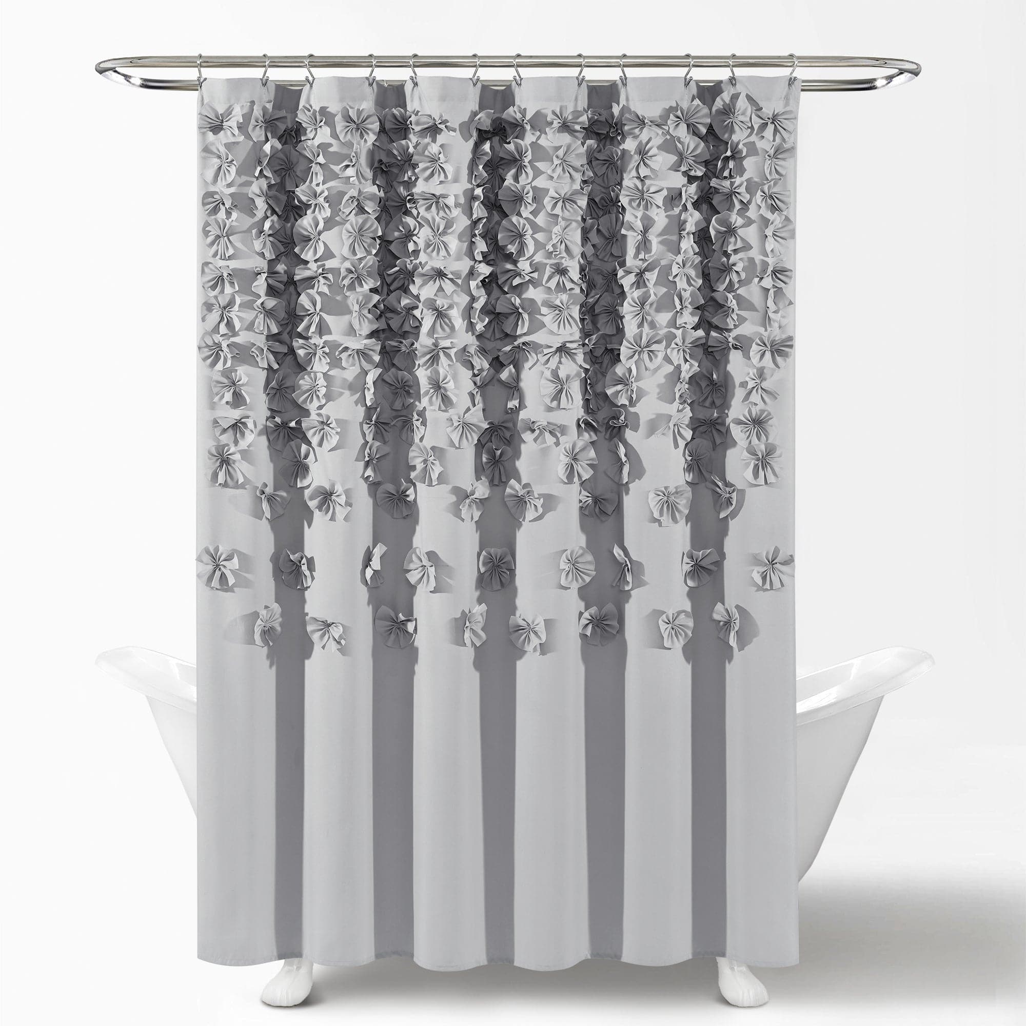 Lucia Waterproof Polyester Shower Curtain - Elegant Bathroom Decor for Modern Homes | Perfect for Bathrooms, Showers & Spa Retreats