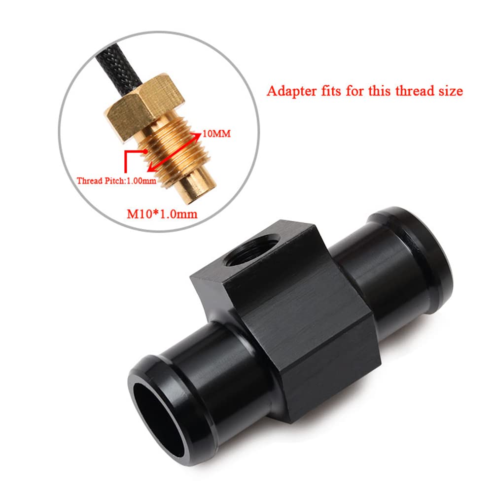 16mm Water Temperature Sensor Adapter - High Precision Thermometer Fitting for Motorcycle & Car Cooling Systems | Engine Monitoring, Performance Tuning, Radiator Hose Installation