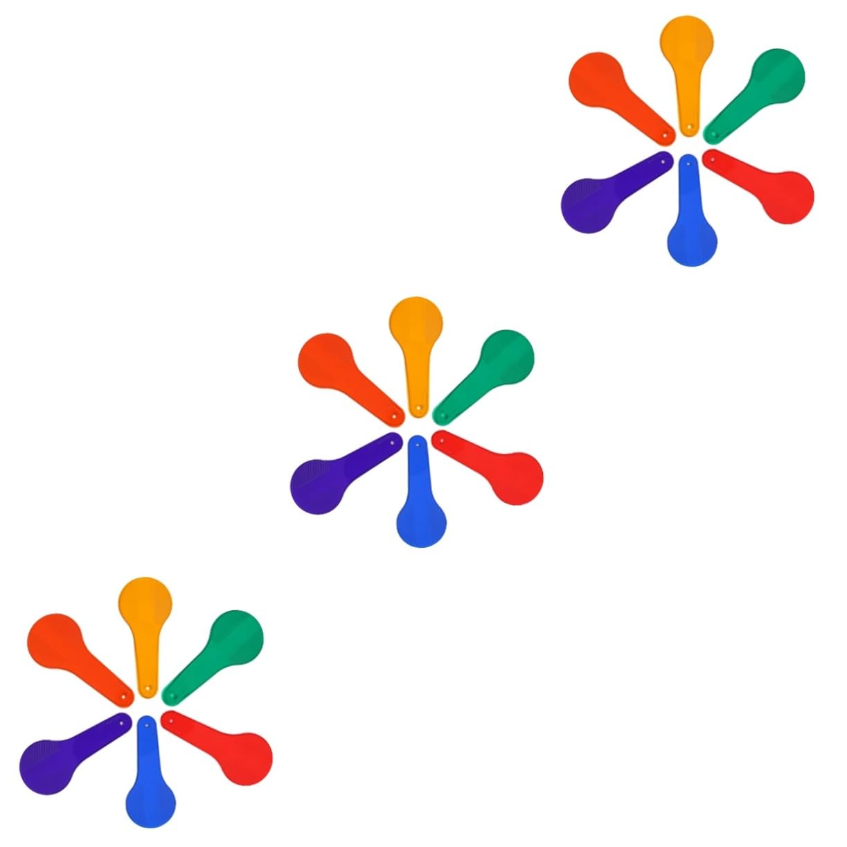 TOYANDONA 3 Sets 6pcs Color Learning Toys for Toddlers - Early Education PVC Color Chips for Kids, Infants & Children - Perfect for Preschool Learning, Homeschooling & Montessori Activities