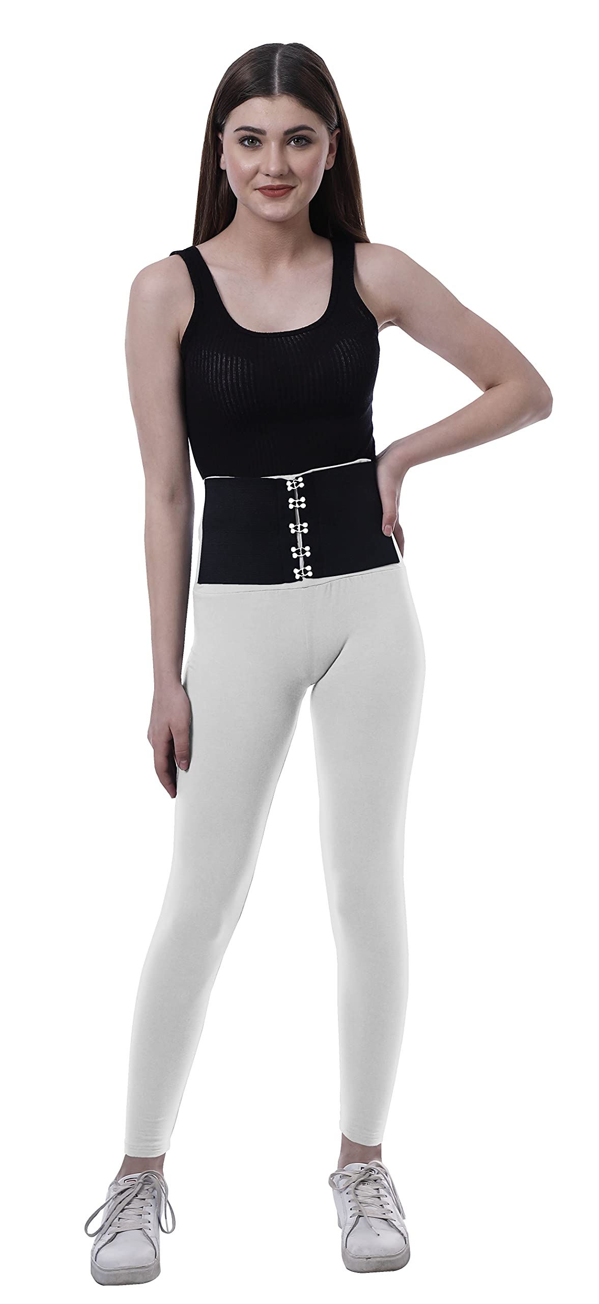 Moomaya High Waisted Yoga Pants for Women - Corset Style Workout Leggings | Trendy & Comfortable for Yoga, Gym & Everyday Wear