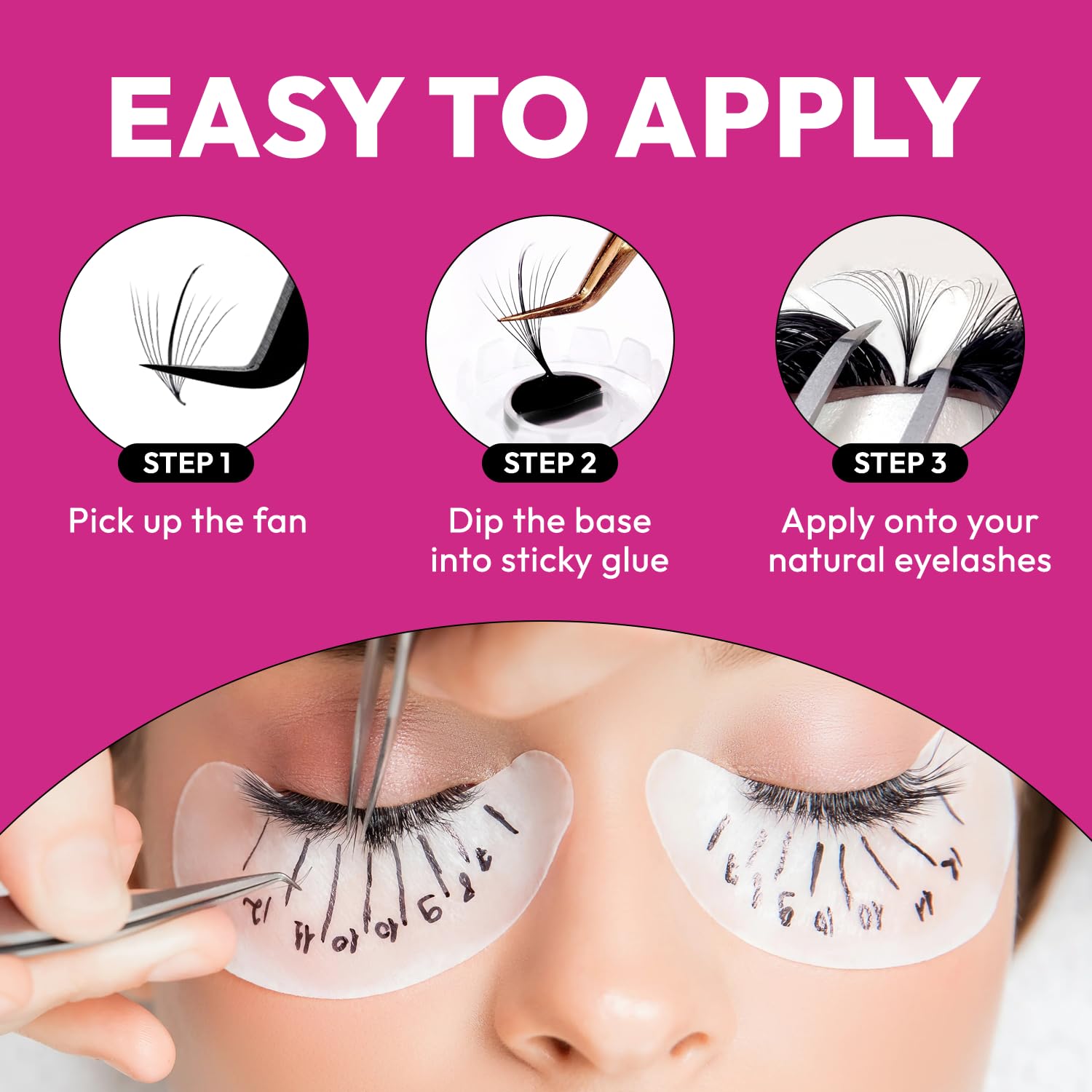 500 Pairs 9D 0.05 12mm Wispy Premade Eyelash Fans - Handmade Volume Lashes for Spiky & Natural Look | Professional Lash Extensions for Salons, Bridal Makeup & Daily Wear