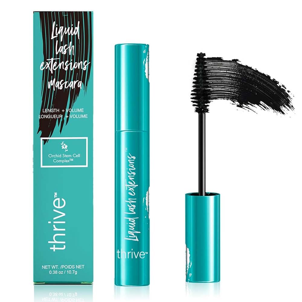Brynn Thick & Slender Mascara - Volumizing & Lengthening Liquid Lash Extensions (10.7g/0.38oz) | Long-Lasting Black Mascara for Dramatic Lashes | Perfect for Date Night, Weddings & Special Occasions