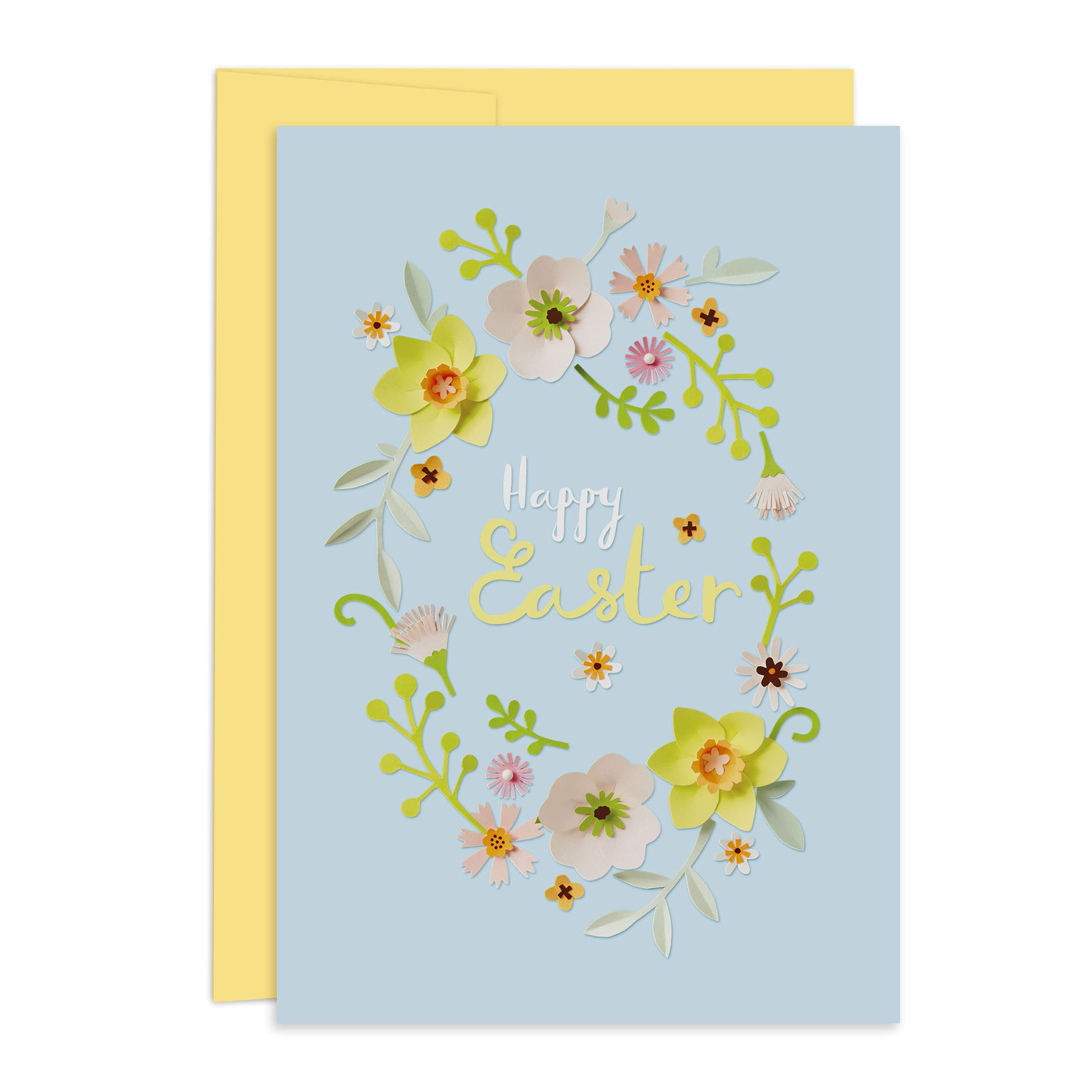 Hallmark Bulk Easter Greeting Cards for Business - 100 Pack Floral Wreath Design for Customers & Employees | Perfect for Corporate Gifting, Office Celebrations & Client Appreciation