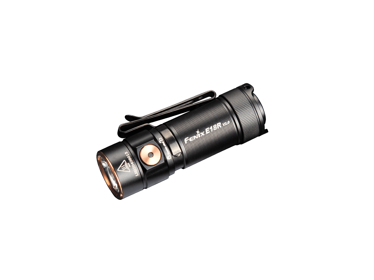 Fenix E18R V2 Rechargeable LED Flashlight - 1200 Lumens, USB-C, Compact EDC Light for Camping, Hiking & Emergency Use