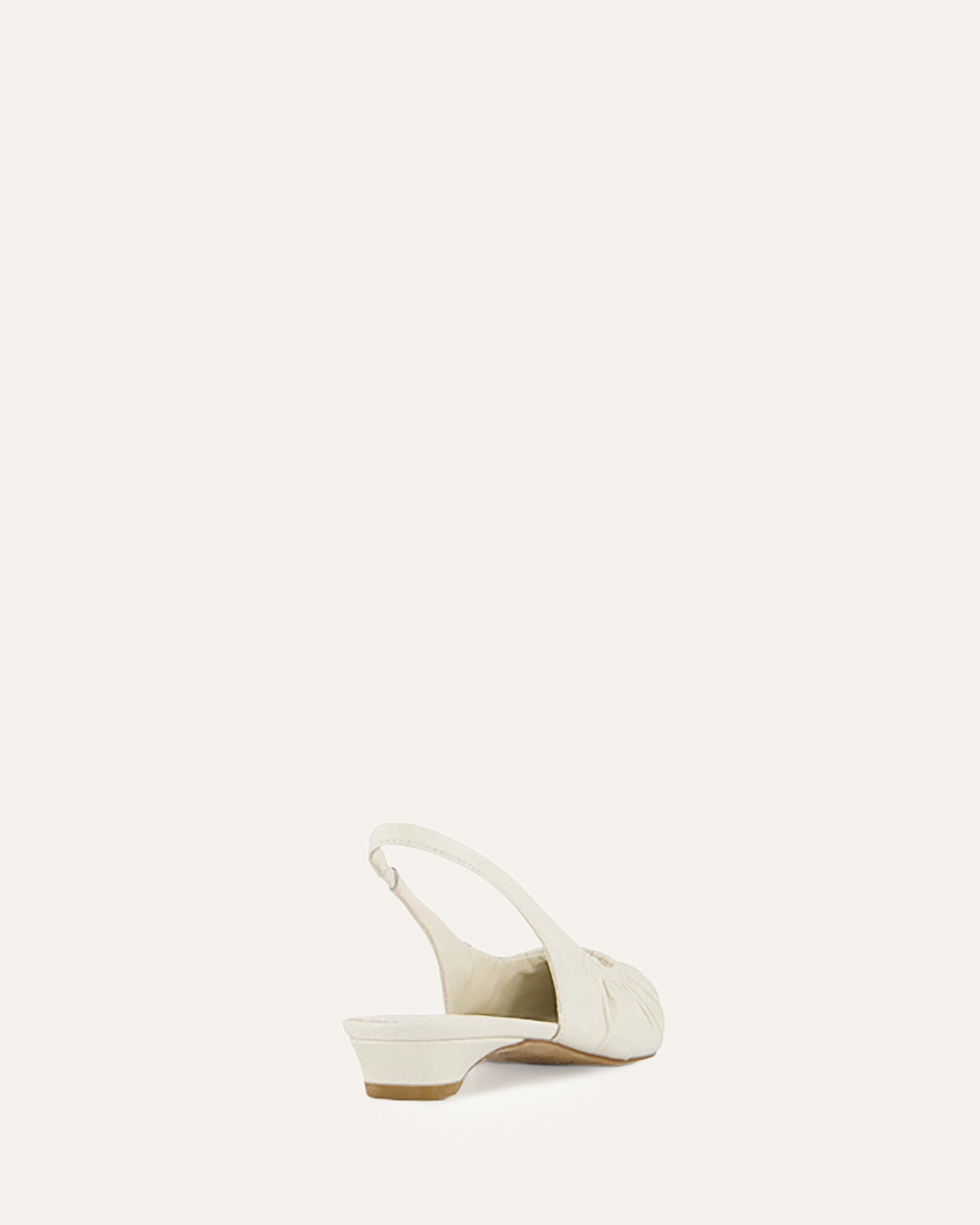 Adaline Dress Flats in Off-White Genuine Leather – Perfect for Weddings, Office Wear & Everyday Comfort