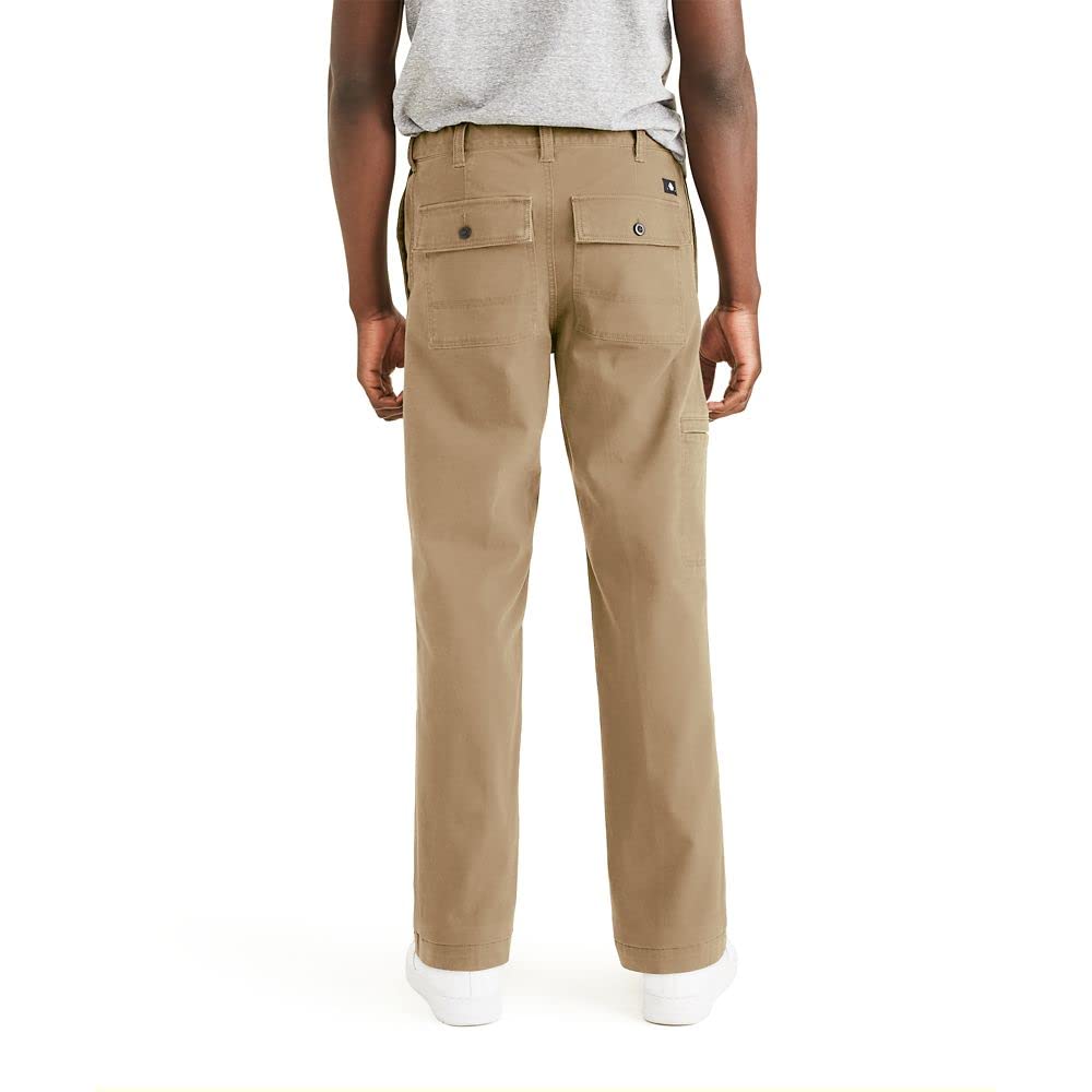 DOCKERS Men's Go-To Cargo Straight Fit Smart 360 Flex Pants - Comfortable Stretch Work Pants for Business Casual & Outdoor Activities (Standard & Big & Tall Sizes)