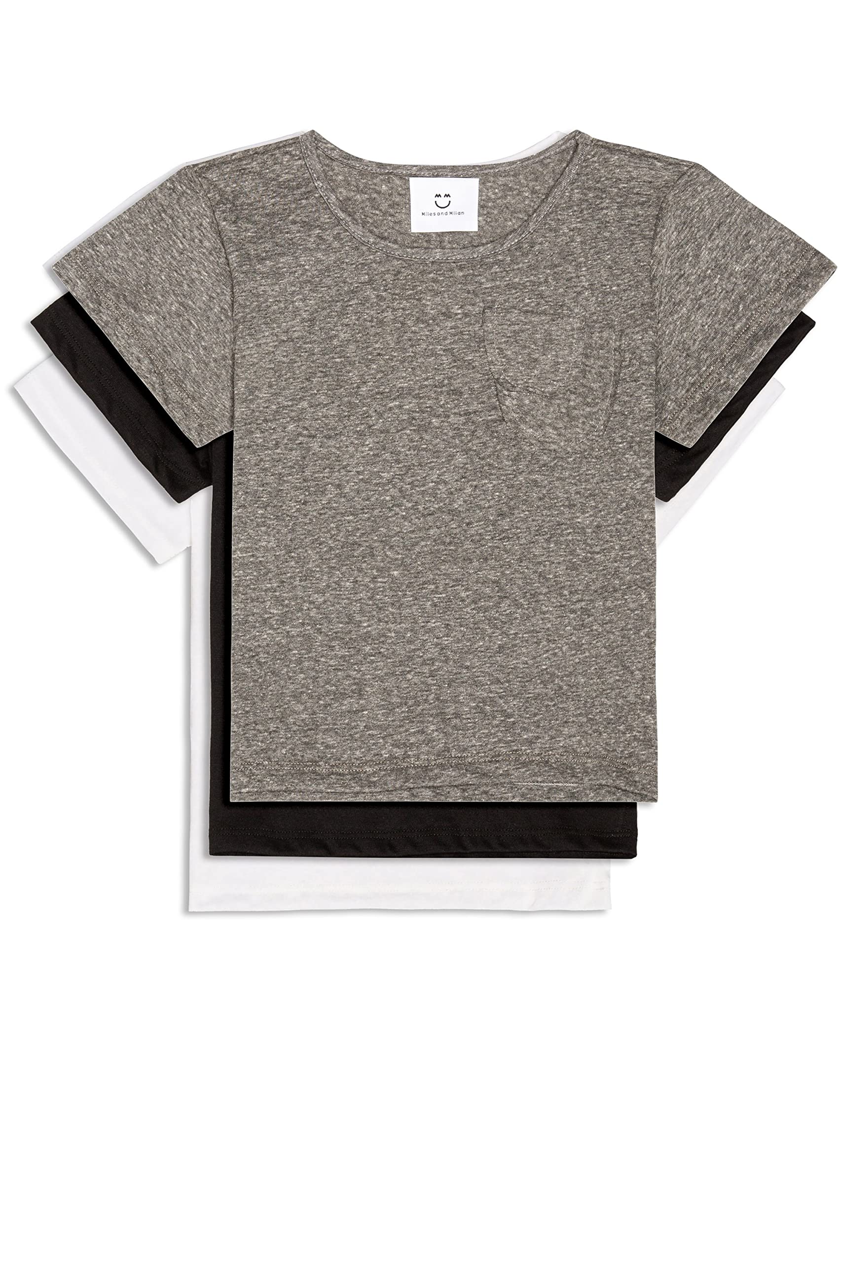 Miles and Milan Men's Everyday Double Pocket T-Shirt | Comfortable Casual Short Sleeve Tee for Daily Wear, Work & Weekend Outings