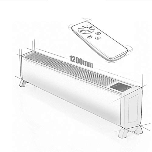 ZKS-KS Slim Electric Baseboard Heater - Oil-Free Carbon Heating Convector with Safety Thermal Cut-Off | Energy Efficient Space Heater for Bedroom, Office & Home Use
