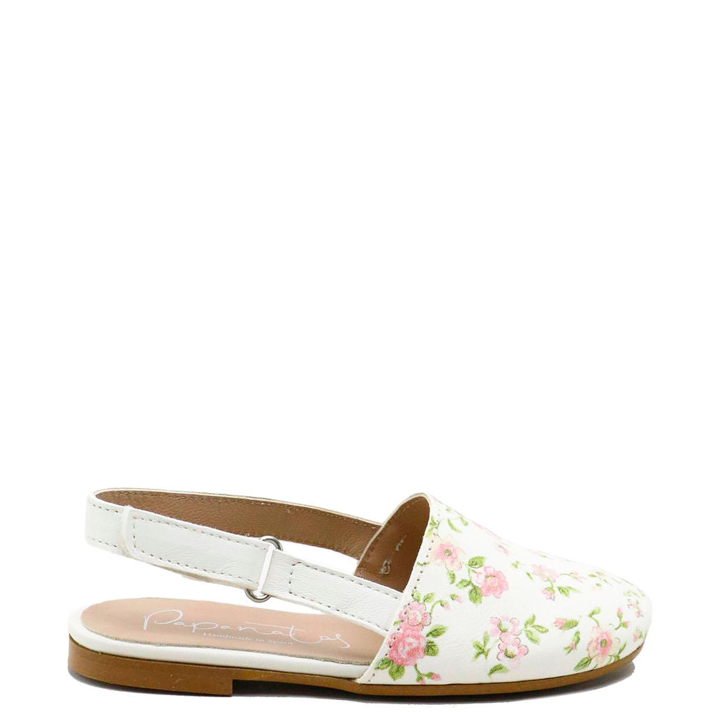 Pastel Floral Slingback Heels for Women - Comfortable Summer Sandals with Adjustable Straps - Perfect for Weddings, Beach Vacations & Date Nights