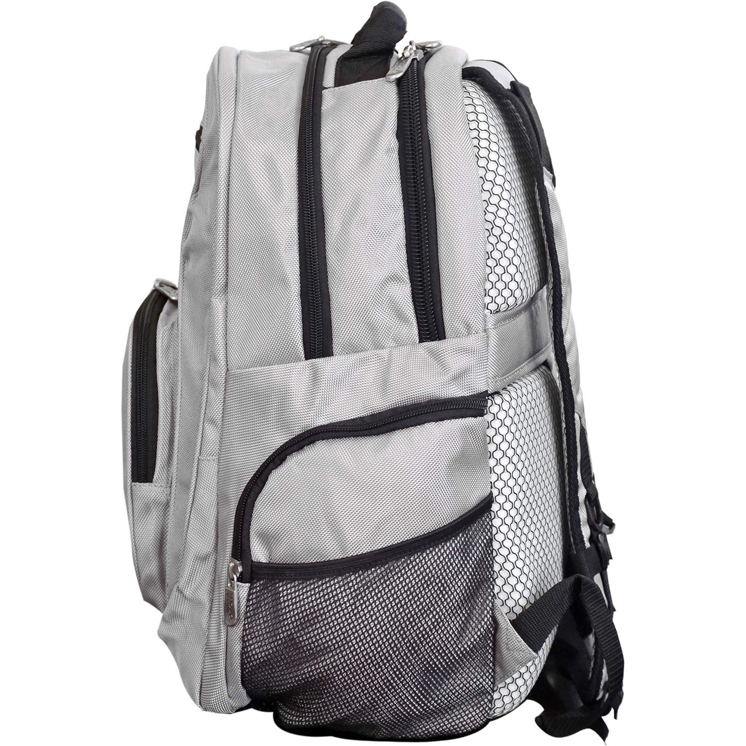 NCAA Deluxe 2-Piece Backpack & Carry-On Luggage Set in Silver - Perfect for College Students, Travel & Sports Fans
