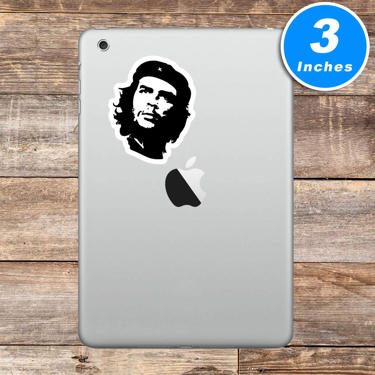 Che Guevara Stickers - 3 Pack (2.5, 3, 4 Inch) - Inspirational Laptop, Phone & Water Bottle Decals - Perfect for Students, Activists & Travelers