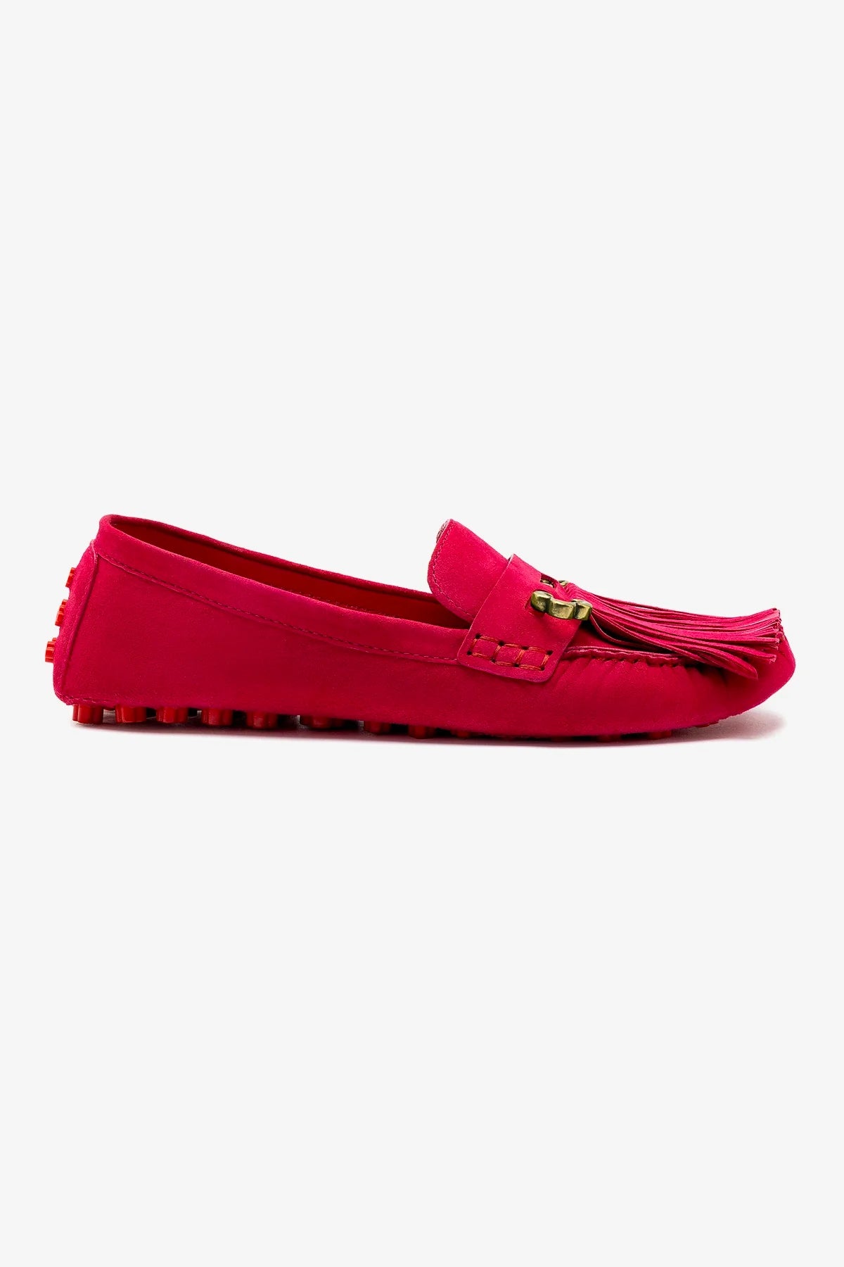 Joy Moccasin Shoes in Pink Suede - Comfortable Women's Casual Loafers for Everyday Wear, Office & Travel