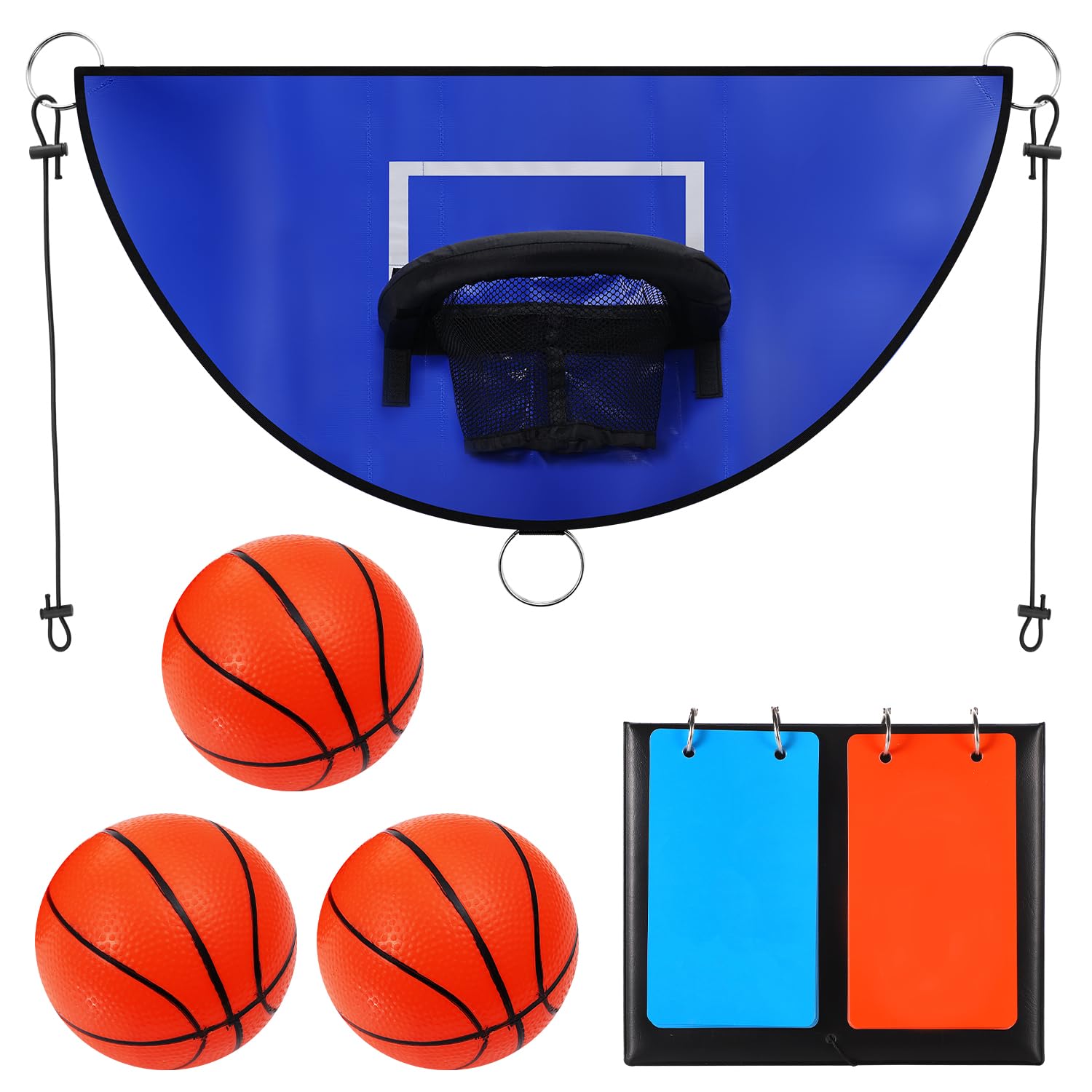 Trampoline Basketball Hoop with Scoreboard - Dunking Accessory for Kids & Adults - Indoor/Outdoor Fun