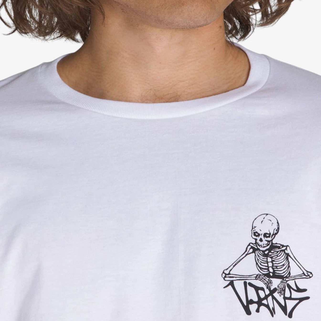 Vans Universe SS White T-Shirt for Men & Women | Classic Cotton Short Sleeve Tee | Casual Streetwear for Skateboarding, Music Festivals & Everyday Wear