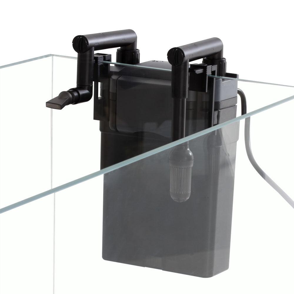 AllPondsolutions 500L/H Hanging On Back Aquarium Filter - External Power Filter for Fish Tank, Pond & Aquarium - Quiet & Efficient Water Filtration System for Freshwater & Marine Tanks