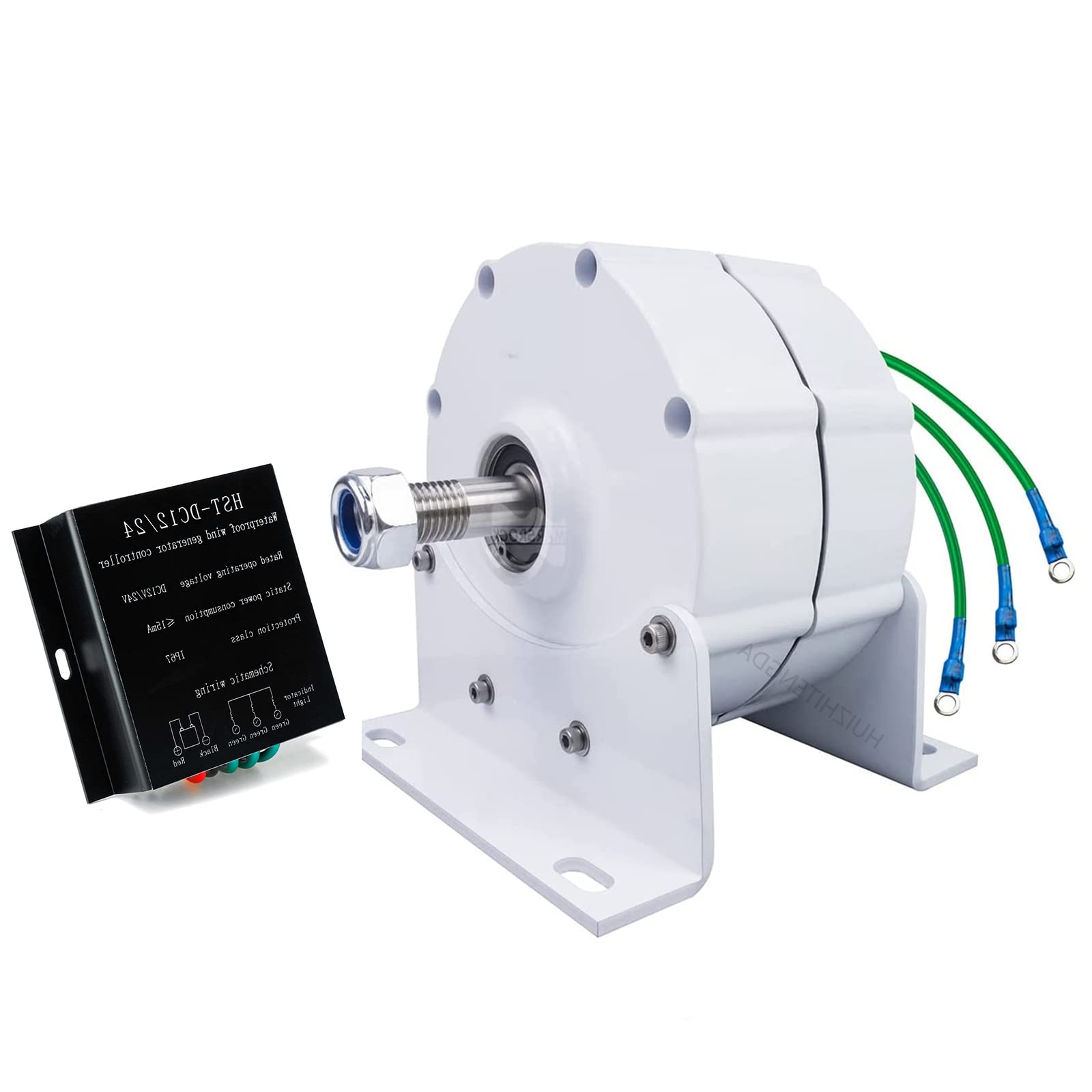 600RPM 10,000W 110V/220V Permanent Magnet AC Generator - DIY Horizontal Wind Turbine Kit for Home, Farm & Off-Grid Power Supply | Renewable Energy Solution for Emergency Backup & Sustainable Living