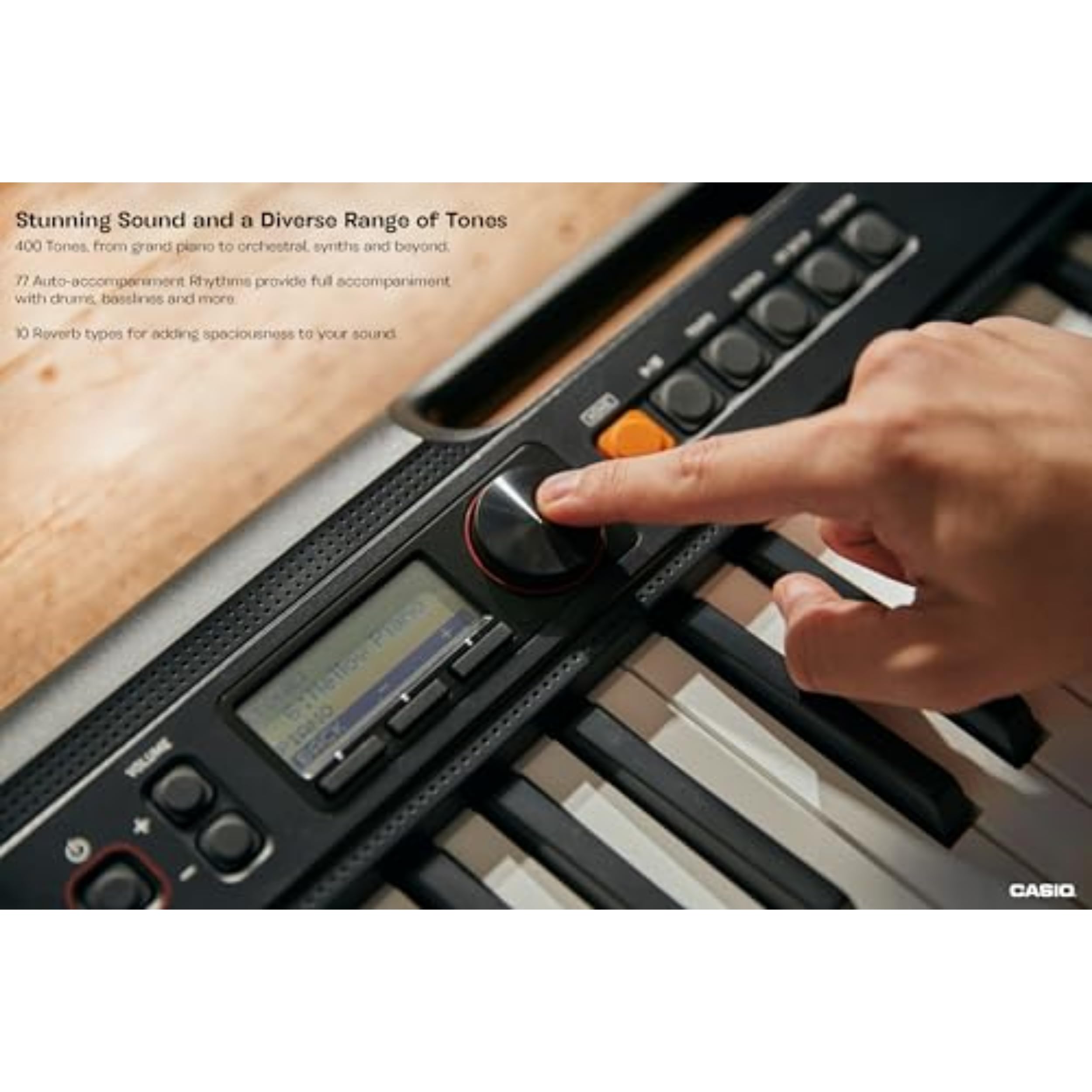 Casio Casiotone CT-S200BK 61-Key Portable Keyboard - Black Digital Piano for Beginners & Professionals | Perfect for Home, Studio & Live Performances
