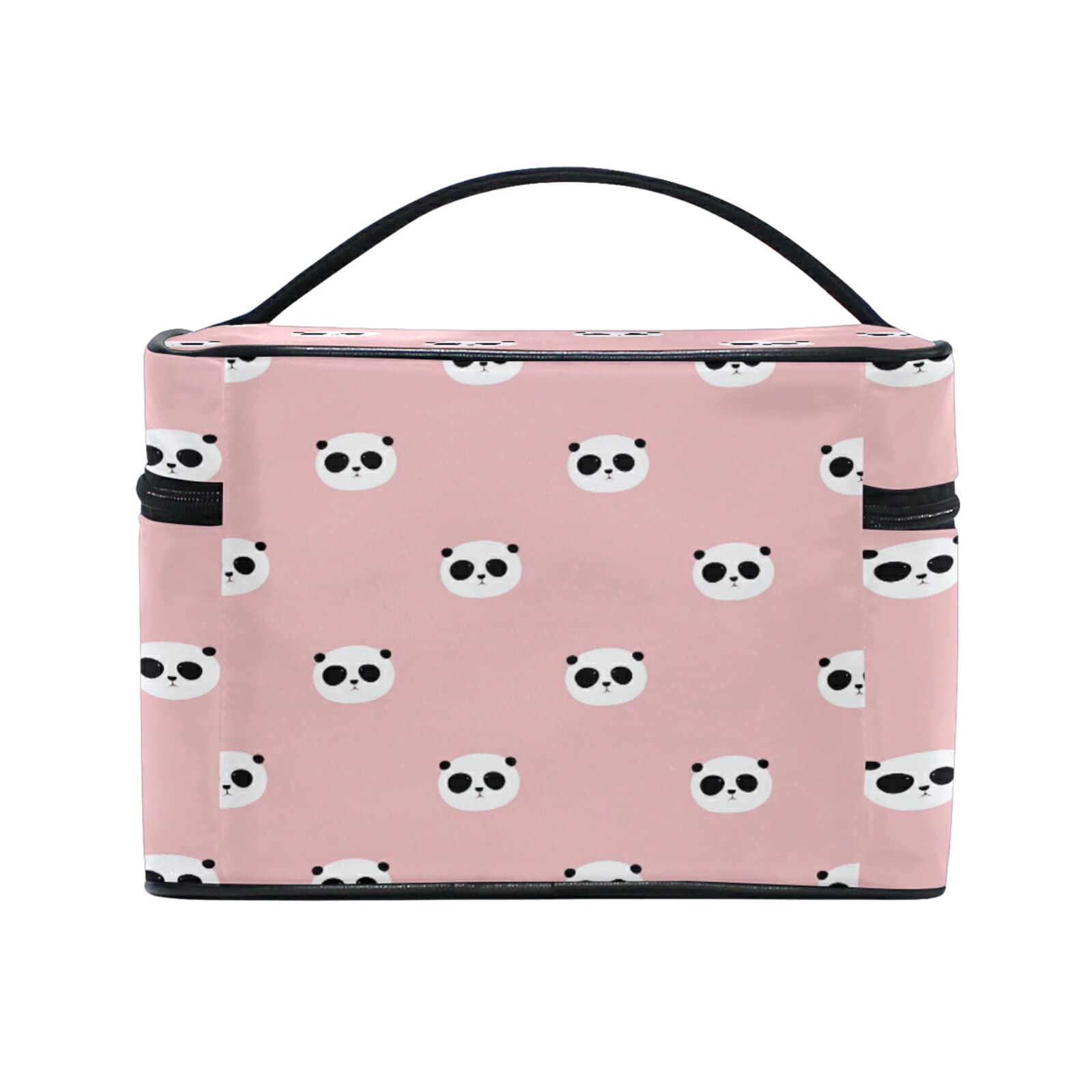 Cute Panda Head Cosmetic Bag Organizer - Travel Makeup Storage Pouch with Handle for Women & Girls | Perfect for Travel, Gym, and Daily Use