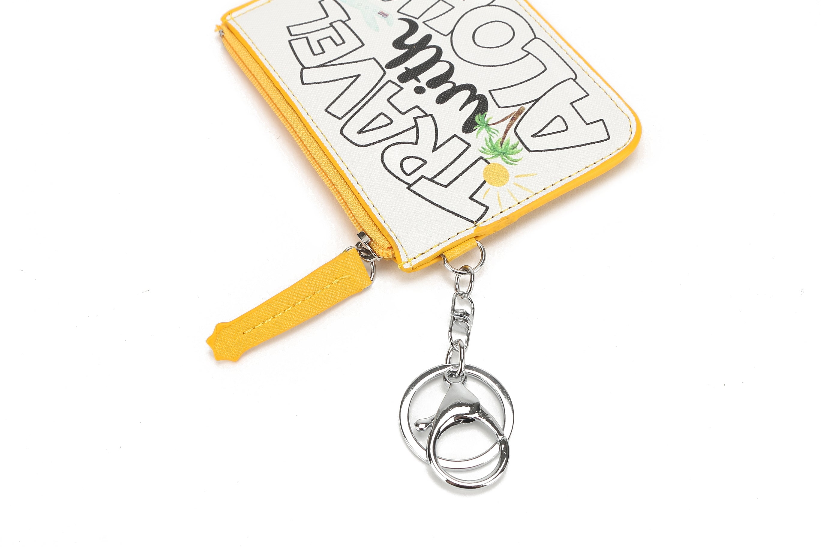 Premium Aloha White Card Holder - Slim RFID Blocking Travel Wallet for Credit Cards & IDs - Perfect for Vacations, Beach Trips & Everyday Use