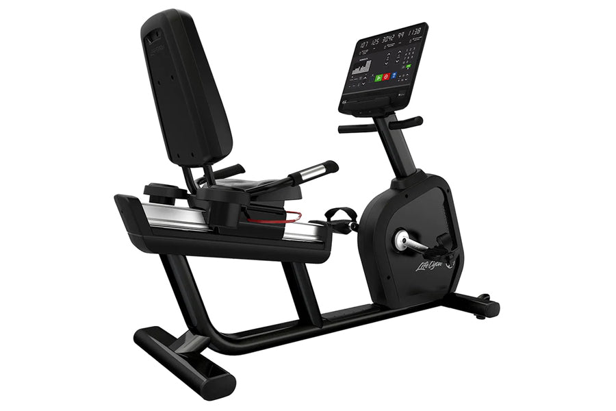 Life Fitness Club Series Plus Recumbent Exercise Bike - Low-Impact Cardio Workout for Home & Commercial Gyms