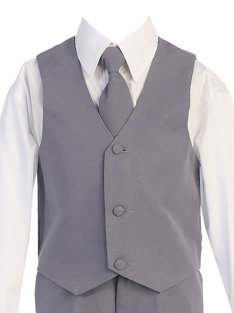 iGirlDress Boys Formal Dress Suit Set with Shirt & Vest - Classic 3-Piece Outfit for Weddings, Parties & Special Occasions