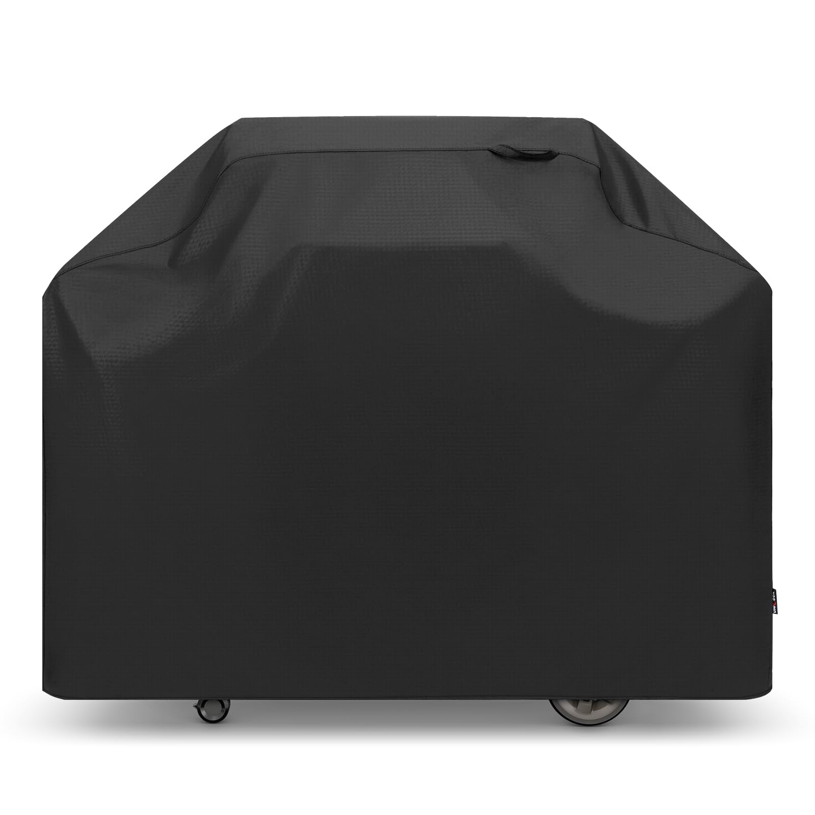 Unicook 55 Inch Waterproof BBQ Grill Cover for 3-4 Burner Gas Grills - Heavy Duty Vinyl with Polyester Lining, UV Resistant, Non-Stick, Leak Proof - Fits Weber, Nexgrill, Char-Broil - Perfect for Outdoor Patio, Backyard, and Camping Use