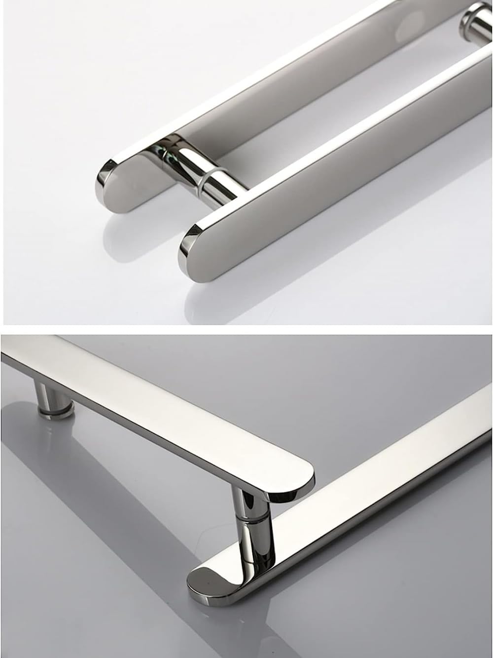 304 Stainless Steel Shower Door Handle - 175mm & 500mm Replacement Pull Push Knob Set for Glass Bathroom Doors | Durable Rustproof Hardware for Shower Enclosures & Spa Installations