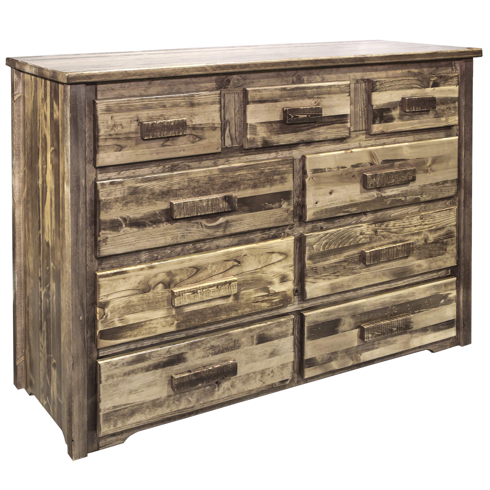 Montana Woodworks Homestead Collection 9-Drawer Dresser - Solid Wood Bedroom Dresser with Stained & Lacquered Finish for Master Bedroom or Guest Room Storage