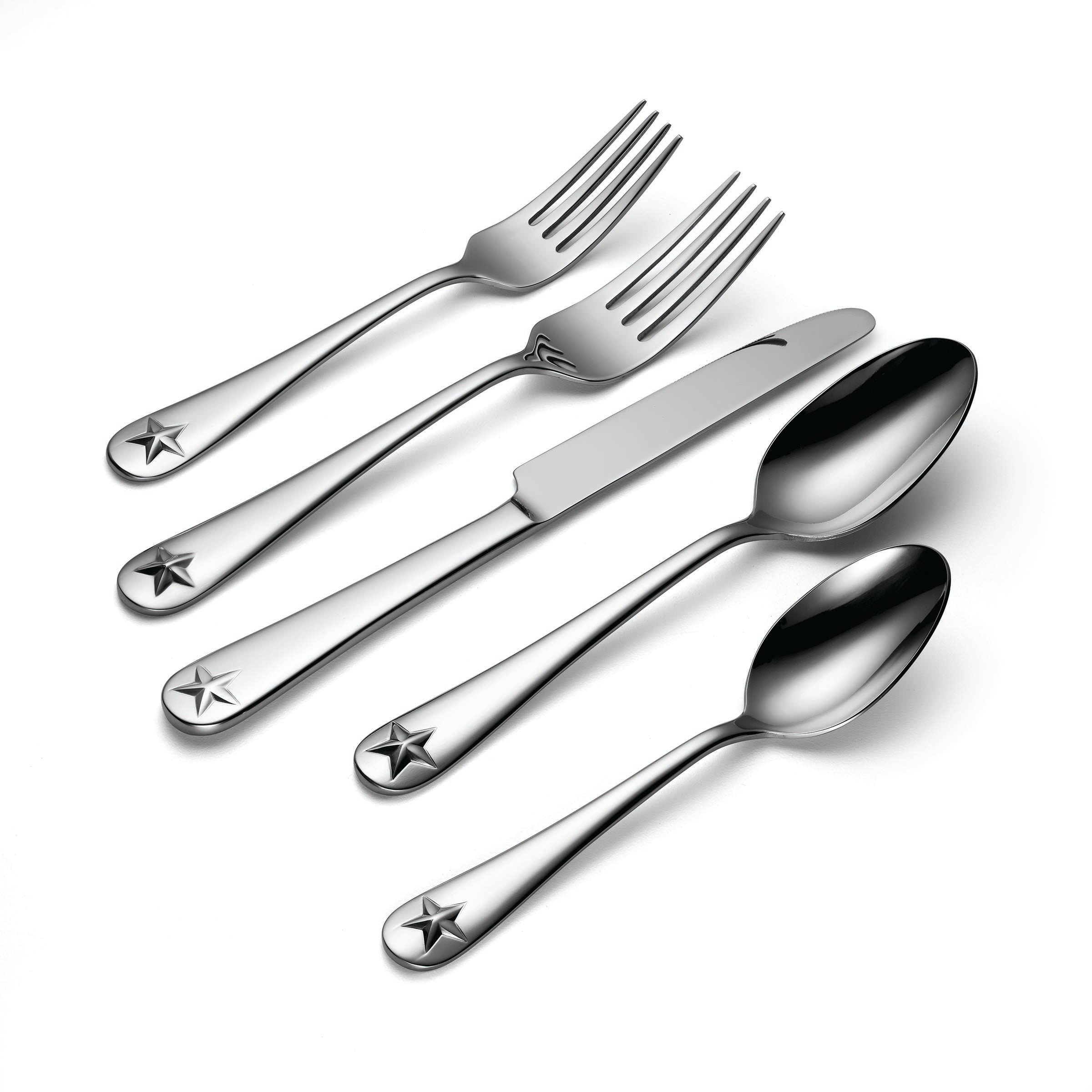 Premium Tindra 45-Piece Stainless Steel Flatware Set - Service for 8 - Elegant Silverware for Dining, Entertaining & Wedding Gifts