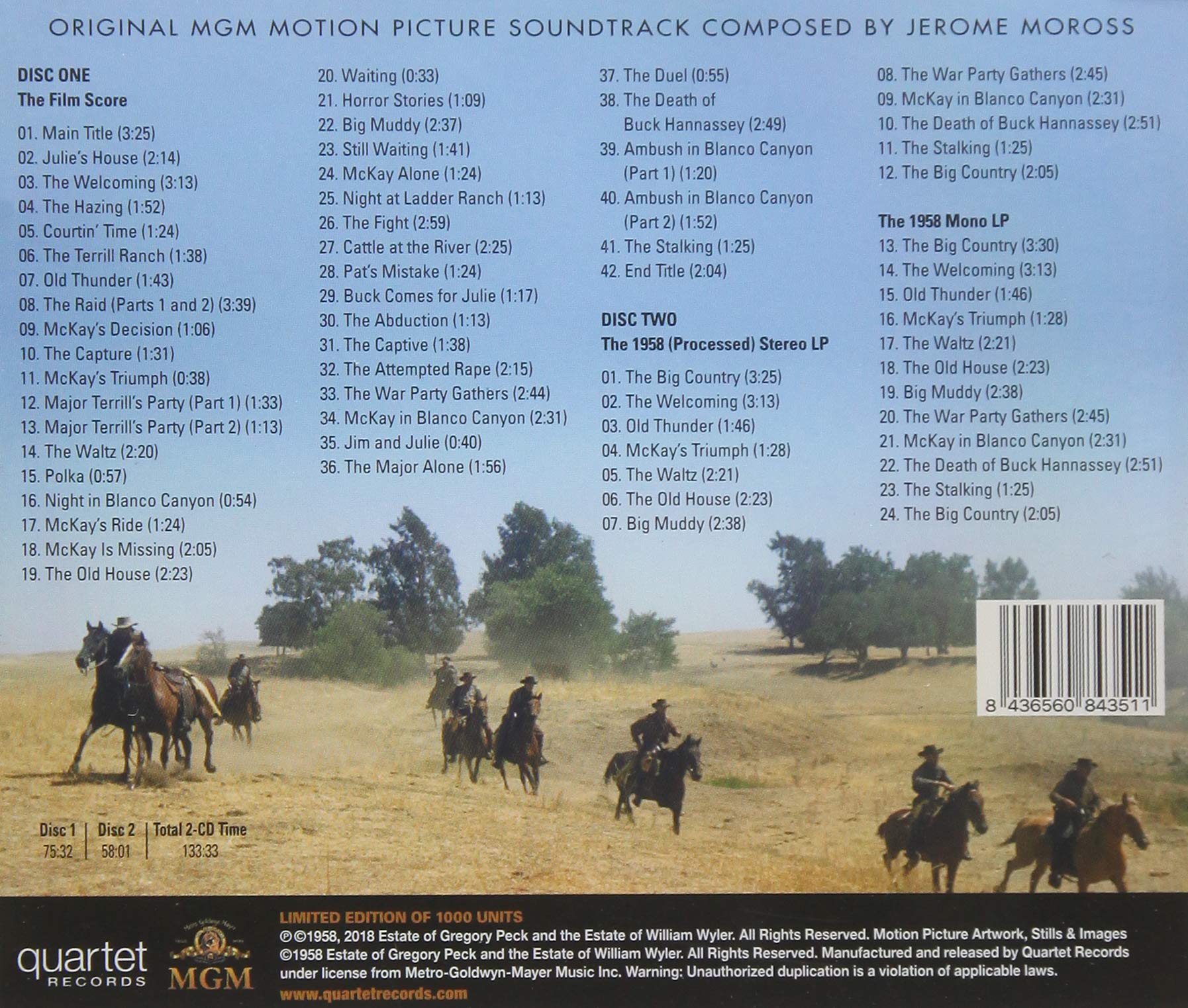 The Big Country Soundtrack - Original Motion Picture Score | Western Film Music | Perfect for Movie Nights, Western Themed Events & Relaxation