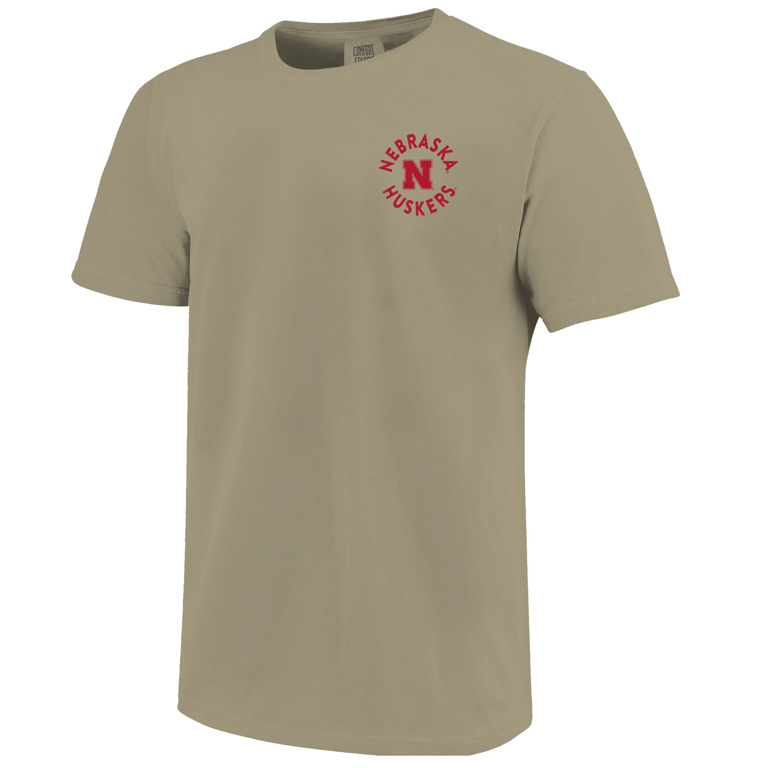 Nebraska Huskers Mascot Circle T-Shirt for Men - Comfortable Cotton Fan Apparel for Game Day, Tailgating & Casual Wear