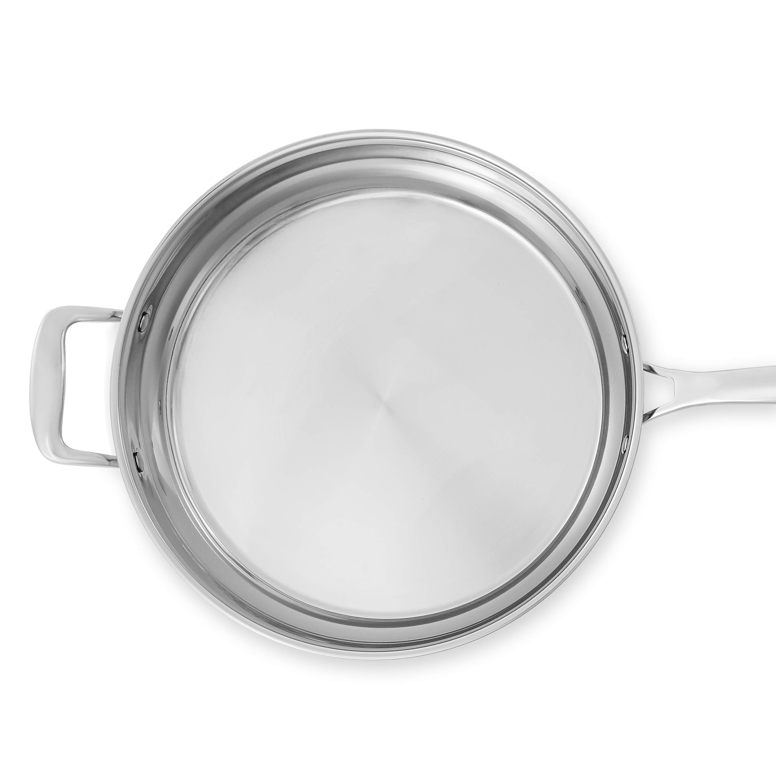 Amazon Basics 11-Piece Stainless Steel Cookware Set - Induction Ready Pots & Pans Set with Lids, Oven & Dishwasher Safe, Heavy Duty & Easy to Clean for Professional Cooking - Perfect for Home Chefs & Kitchen Enthusiasts