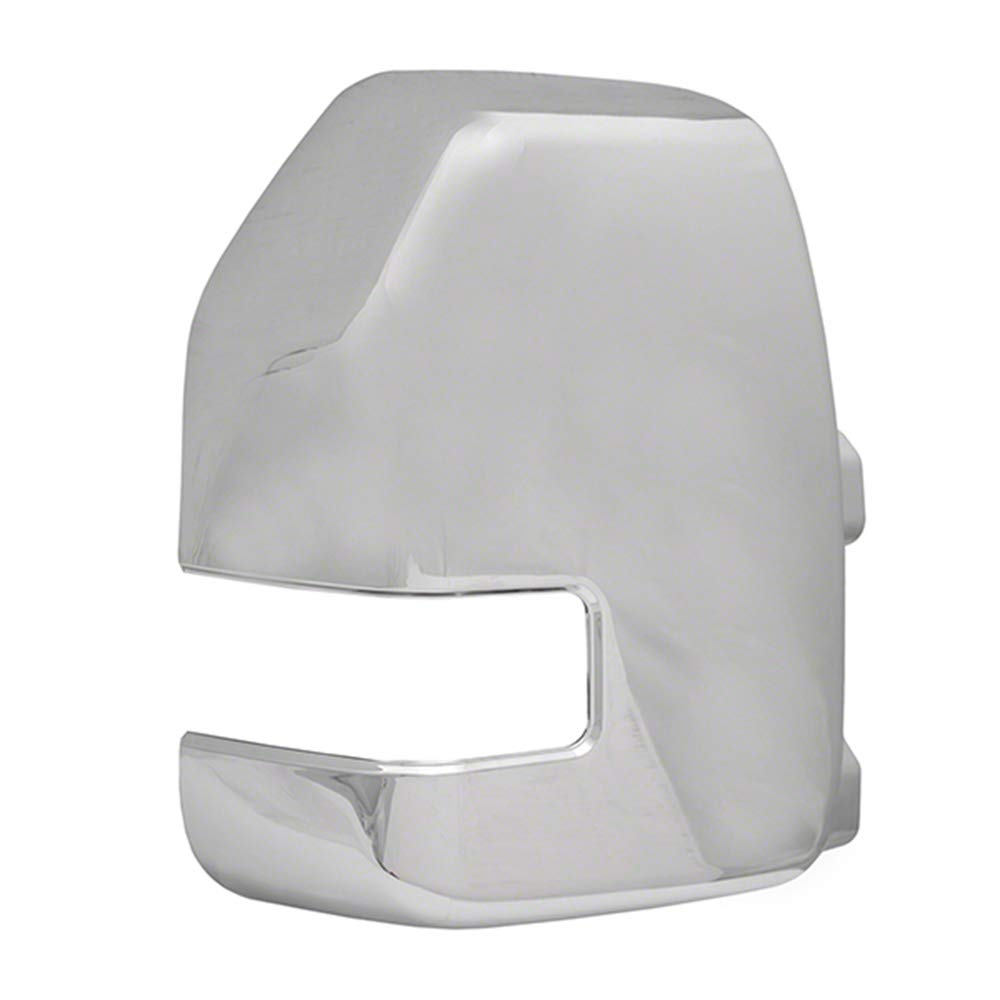 2-Piece Full Towing Mirror Covers for Ford Super Duty XL/XLT 2017-2020 - Chrome with Signal Cutout | Durable Protection for Truck Mirrors | Perfect for Off-Roading, Towing & Daily Driving
