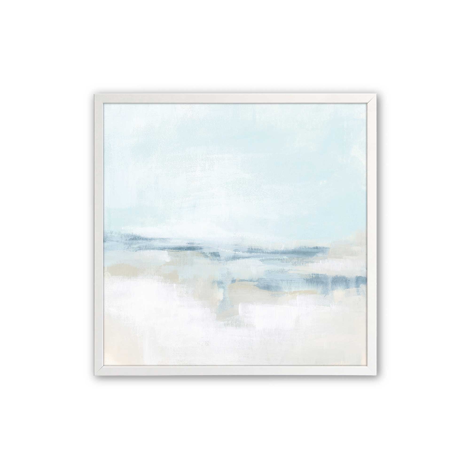 Cloudy Shoreline Hues - Set of 2 Coastal Wall Art Prints for Beach House Decor & Living Room