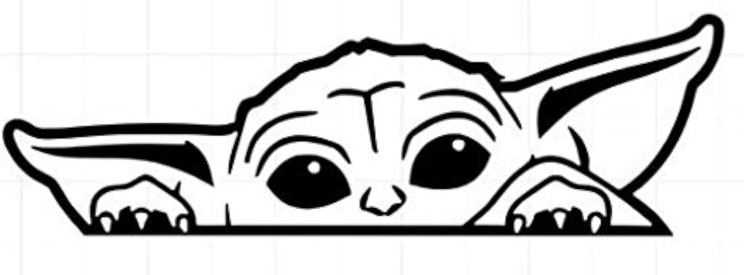 Baby Yoda Mandalorian Vinyl Sticker Decal - 5.5