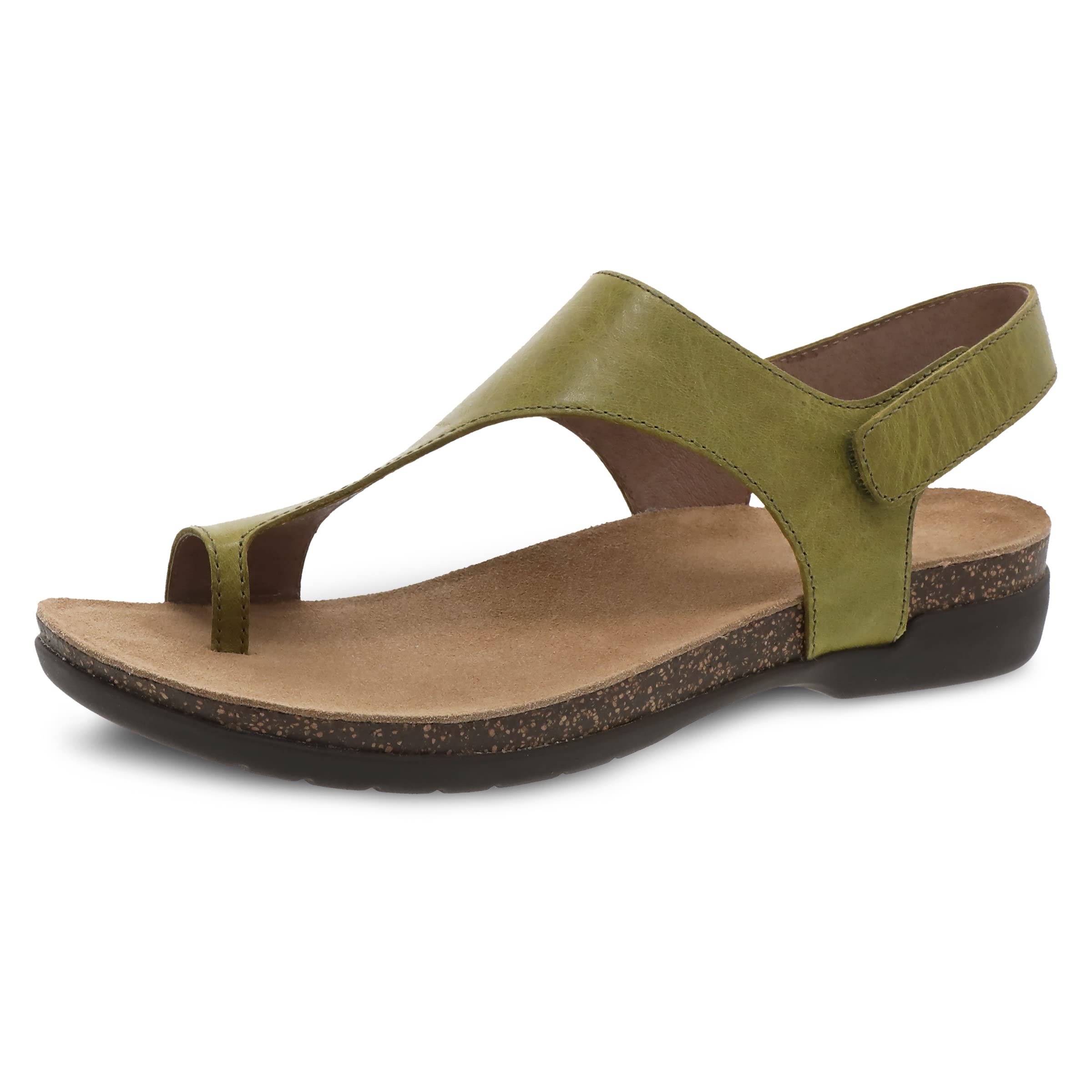 Dansko Reece Women's Sandals - Lightweight Rubber Outsole for Comfort & Durability - Adjustable Hook & Loop Strap for Secure Fit - Perfect for Casual Outings, Office Wear & Summer Travel