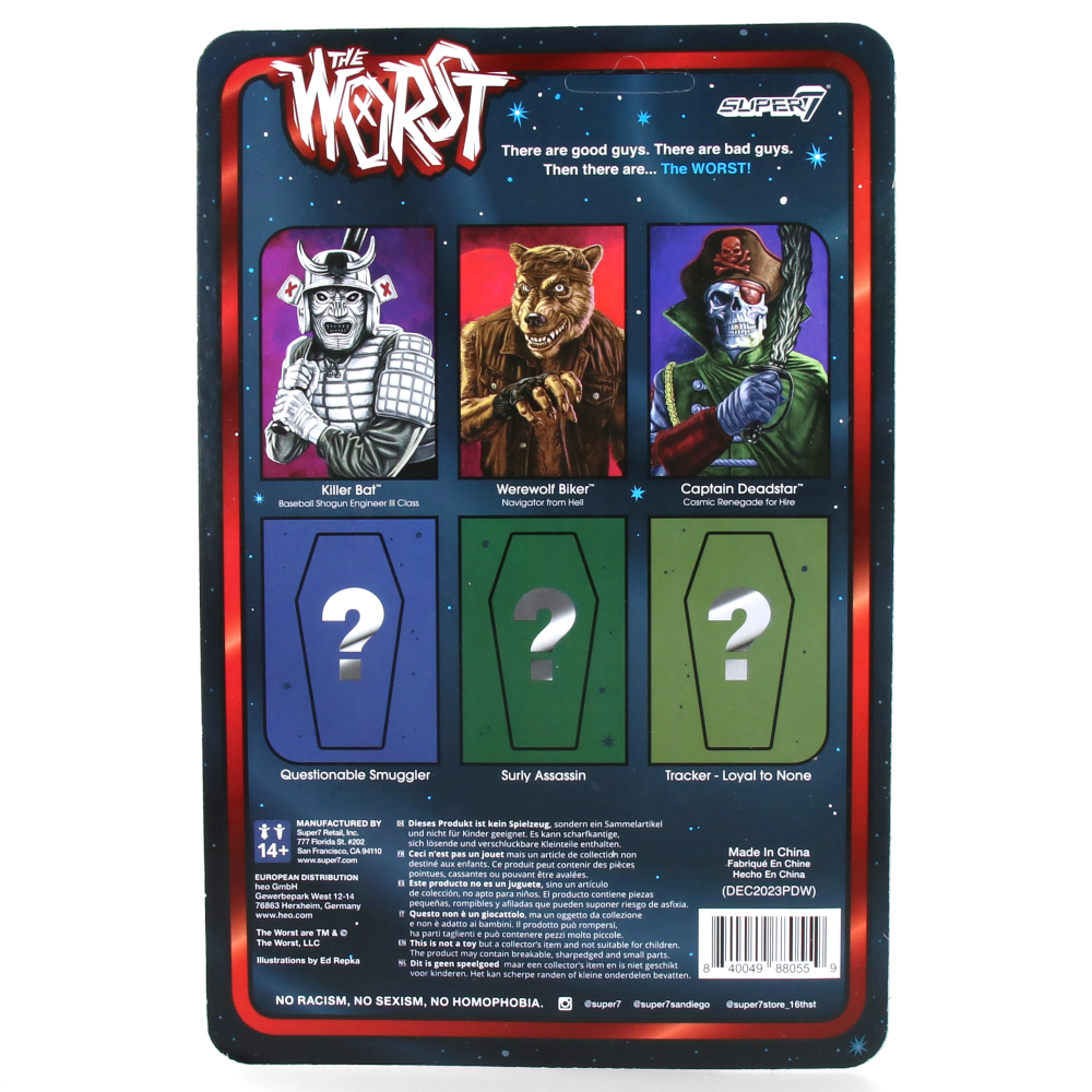 Captain Deadstar (Scum Squad) - The Worst ReAction Figures Wave 4 - Collectible Action Figure for Display & Play - Perfect for Super7 Fans & Retro Toy Collectors