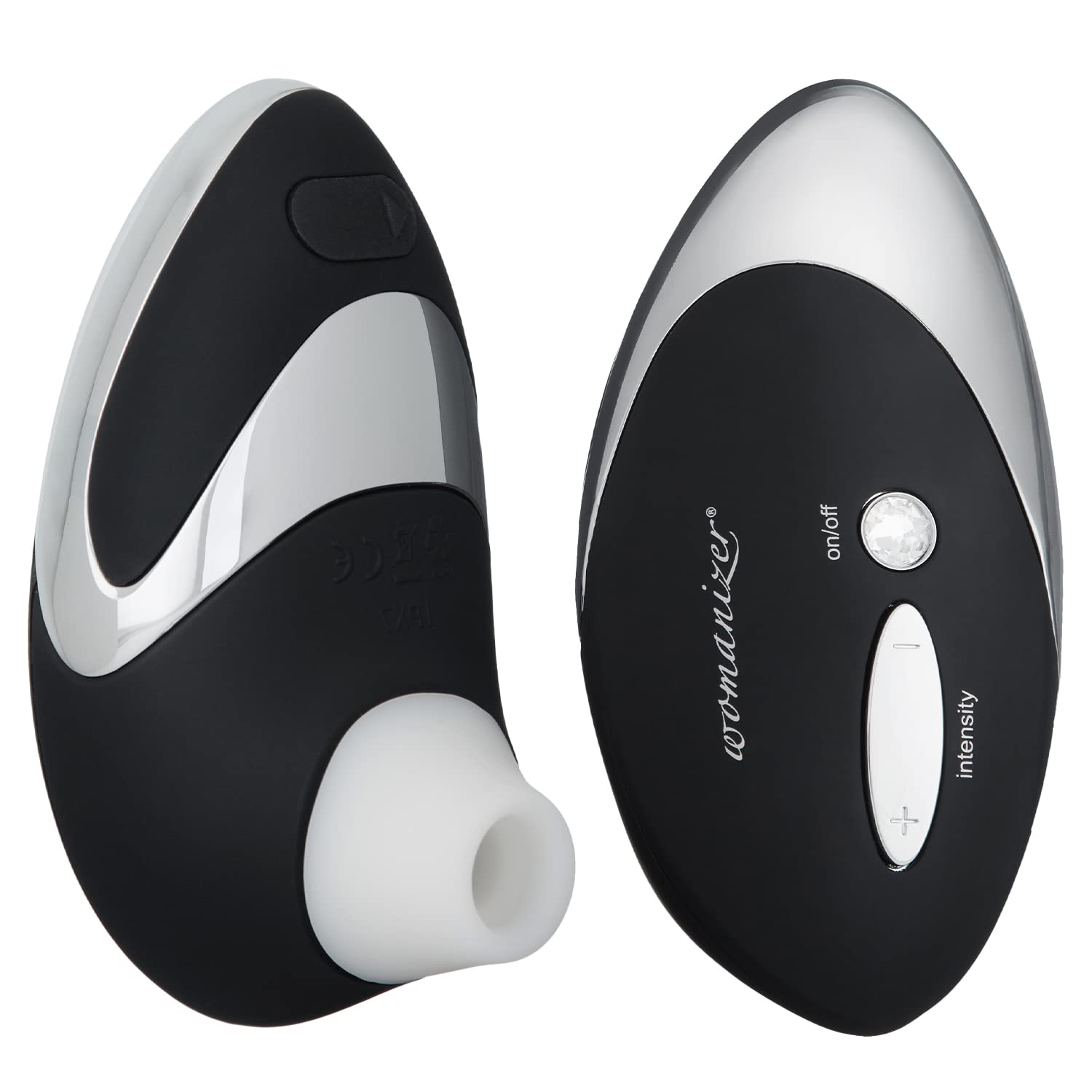 Womanizer Pro W500 Clitoral Stimulator - Rechargeable Clit Sucking Vibrator for Women, Black Chrome - Perfect for Solo Play & Couples Intimacy