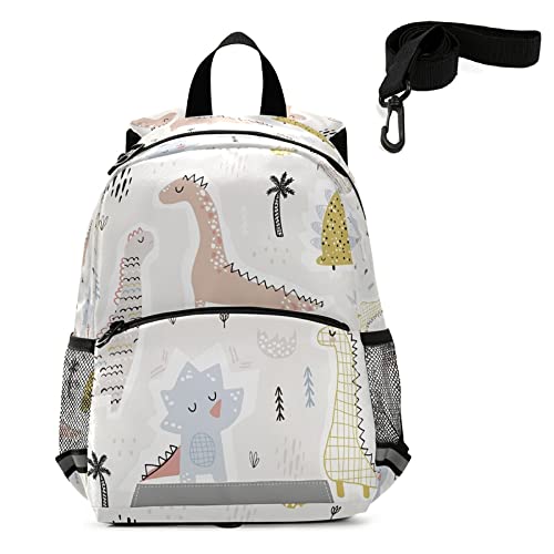 Dinosaur Kids Backpack with Leash - Cute Toddler School Bag for Boys & Girls Ages 3-8 | Perfect for Kindergarten, Preschool, Travel & Daily Use