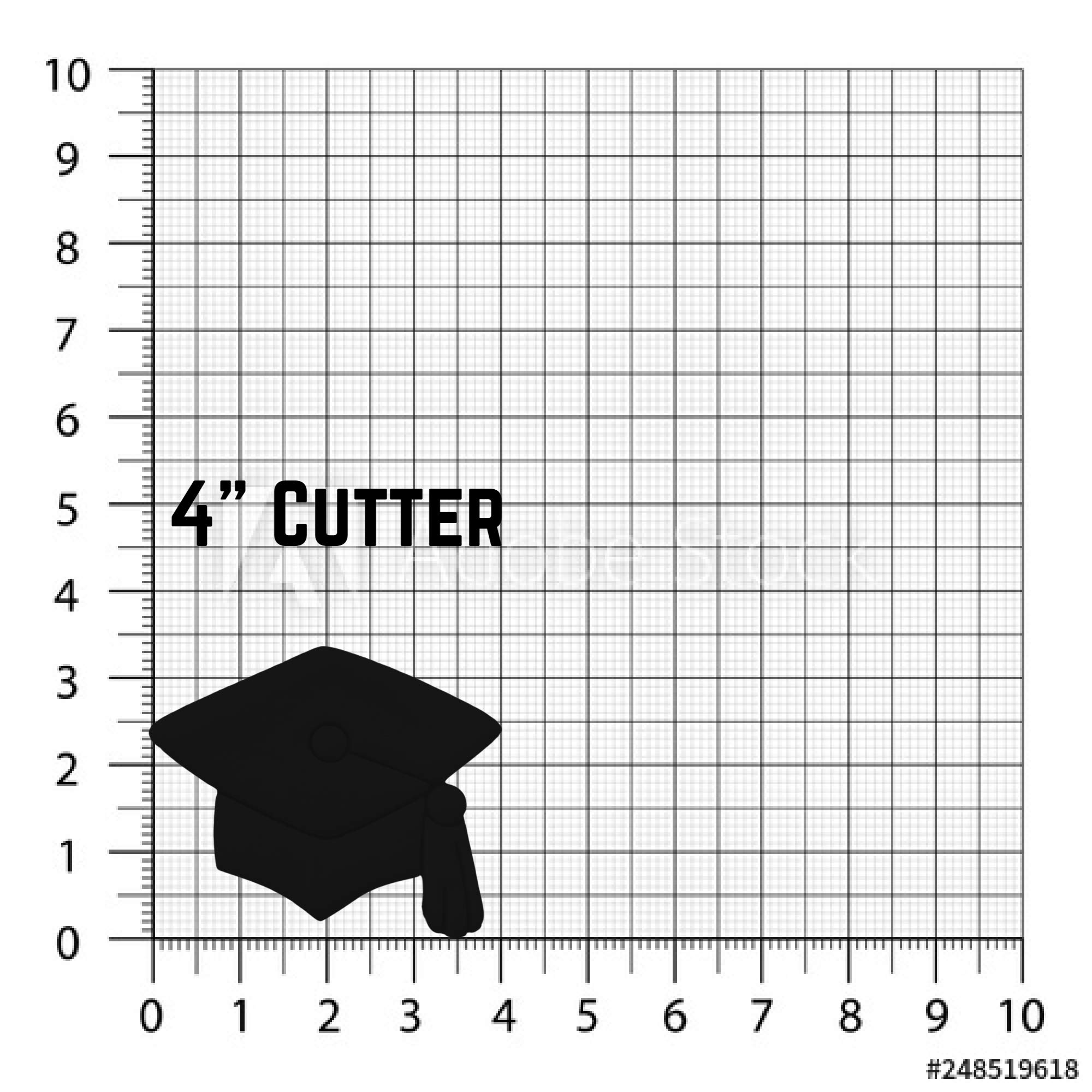 Sweet Prints Inc Graduation Cap Cookie Cutter Set - Stainless Steel Baking Tools for Graduation Party, Cupcake Decorating & DIY Cookies (Dishwasher Safe) - Perfect for Graduation Celebrations, School Events & Gift Giving