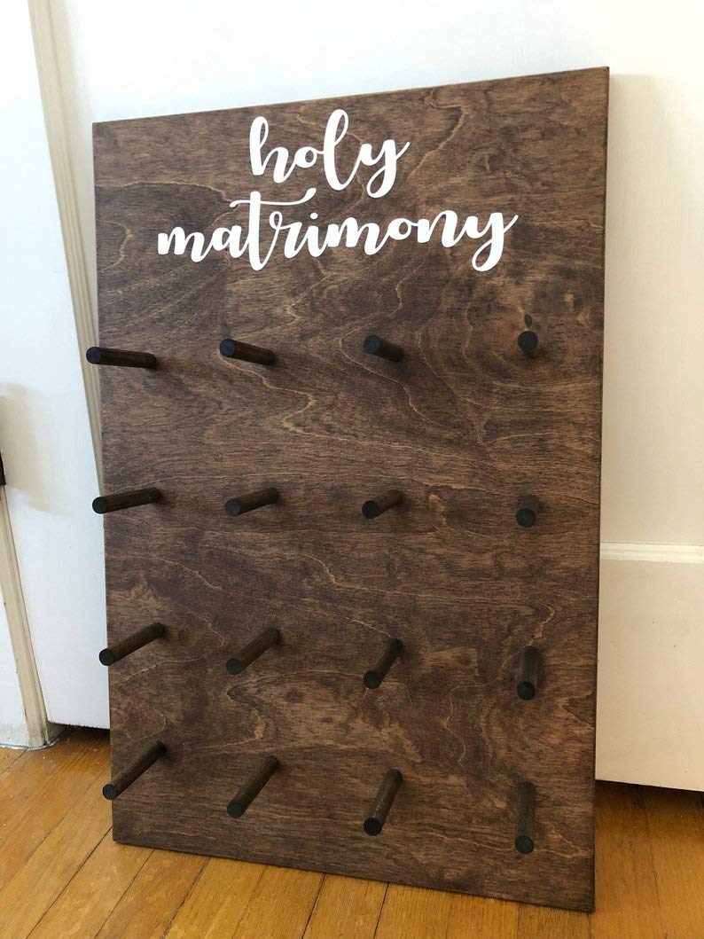 Wedding Donut Wall Stand - Elegant Donut Holder & Display Board for Wedding Dessert Bar | Perfect for Bridal Showers, Birthday Parties & Baby Showers