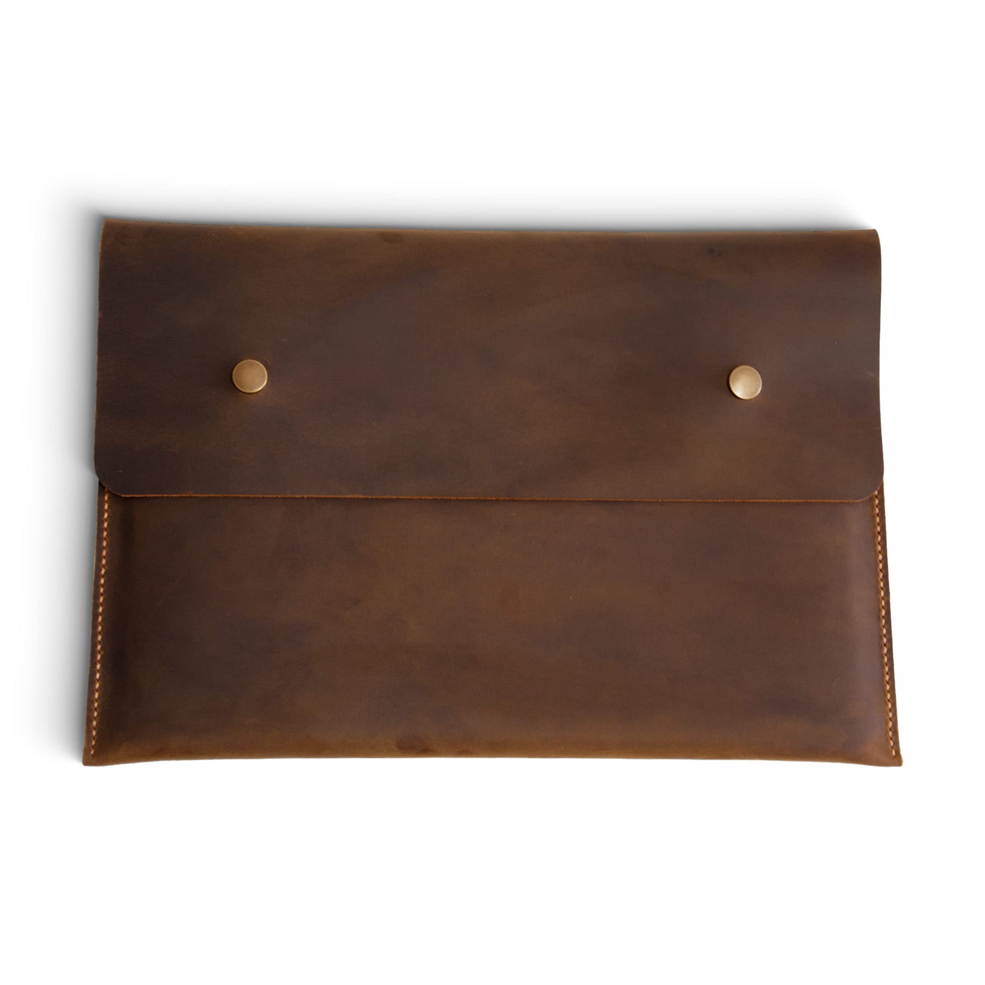 Premium Distressed Leather MacBook Sleeve Case for MacBook Pro 14