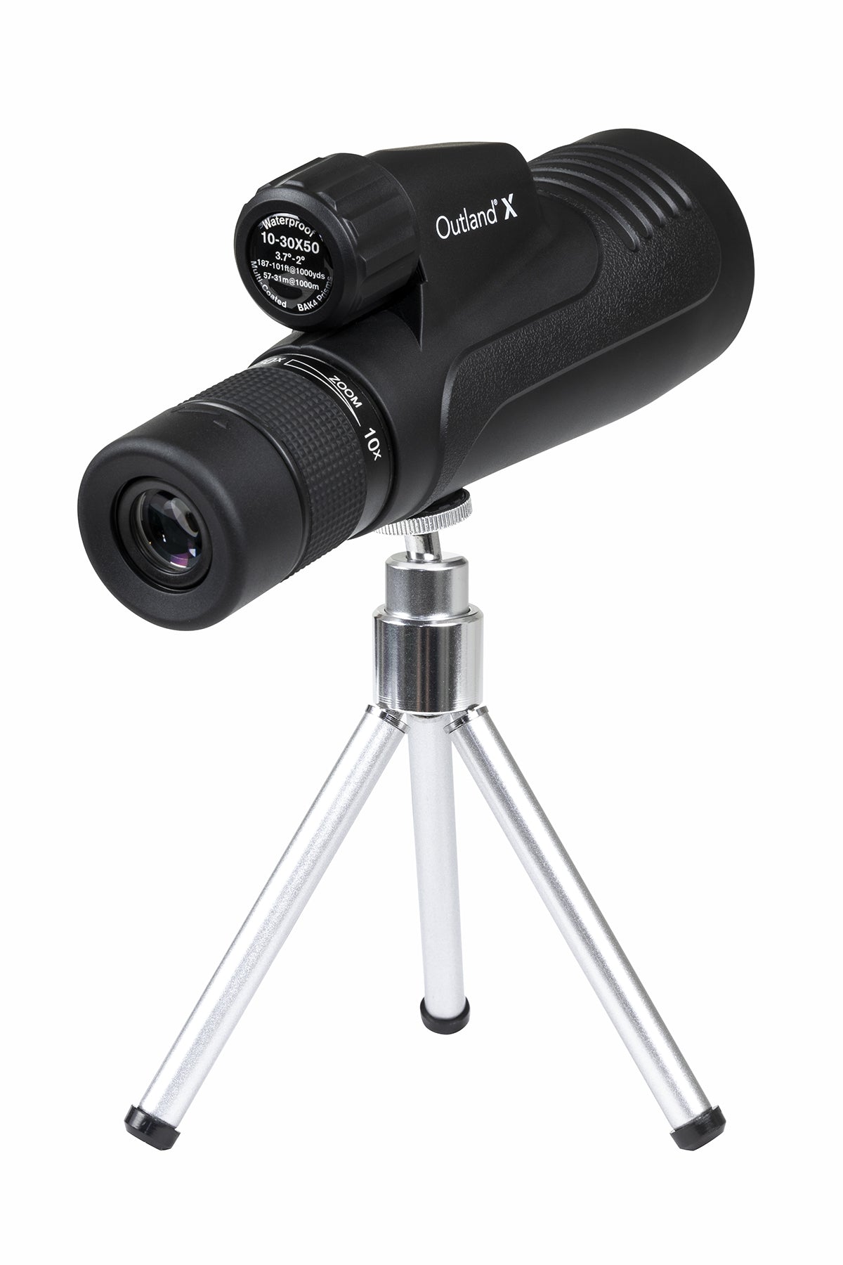 Outland X 10-30x50mm Zoom Monocular Telescope with Adjustable Tripod - Compact & Powerful for Bird Watching, Hunting, Hiking, and Outdoor Adventures