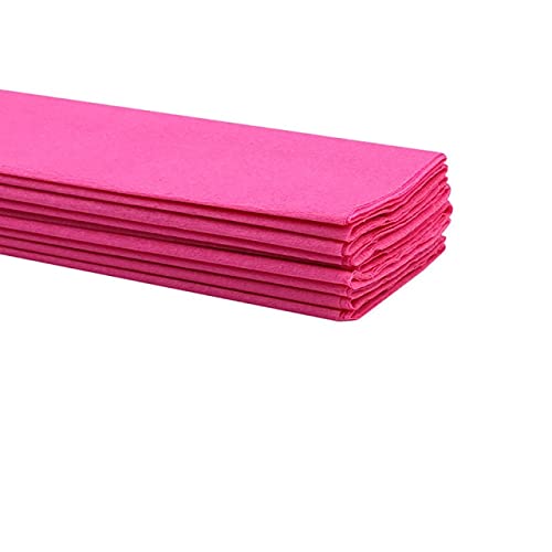 10Pcs 50x100cm Crepe Paper Rolls for DIY Crafts, Flower Making, Scrapbooking & Party Decorations - Crinkled Wrapping Paper for Gift Bags, Table Centerpieces & Home Decoration